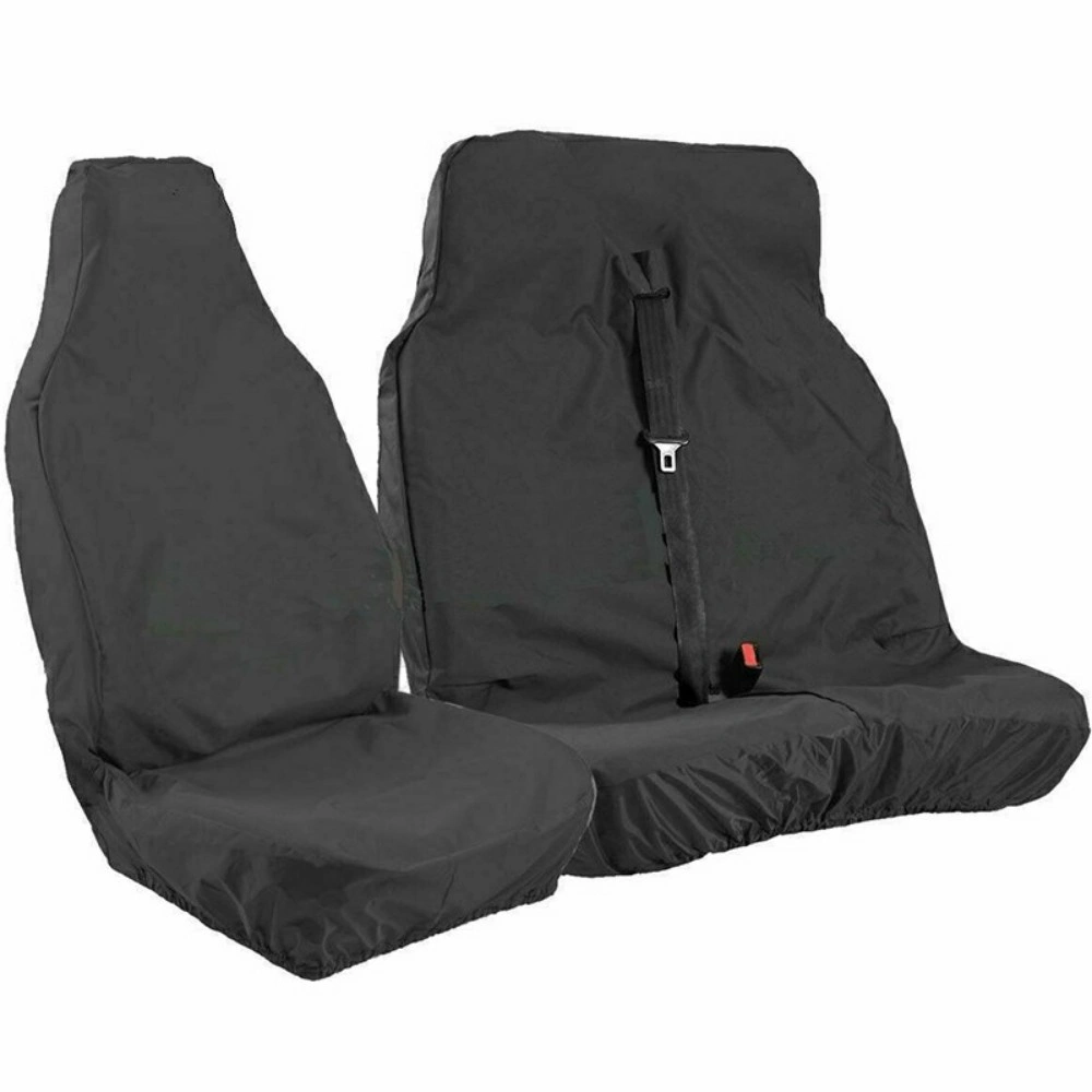Black Waterproof Van Seat Covers 2+1 - Custom Fit Protector ONLY for Ford Transit view 3