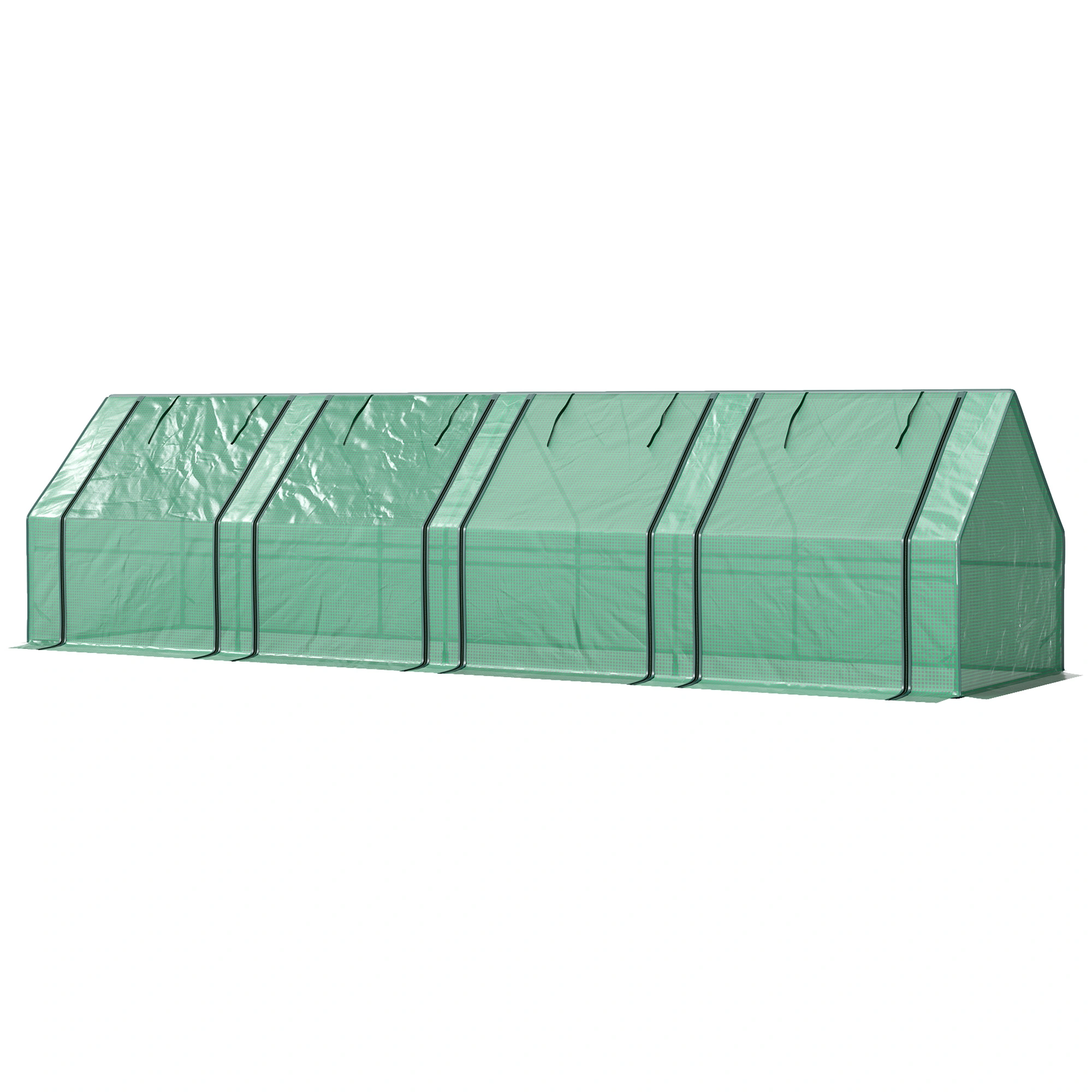 Mini Walk-in Greenhouse, Portable Pop-up Garden Greenhouse with Zipper Door, PE Fabric Plant Grow House for Outdoor Gardening & Backyard view 3
