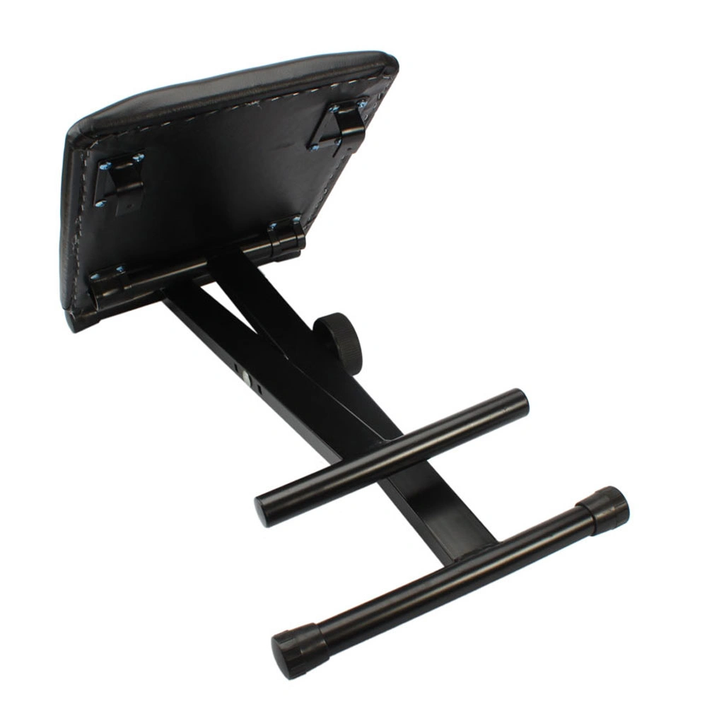 Adjustable Folding Piano Bench Stool Seat Black view 3