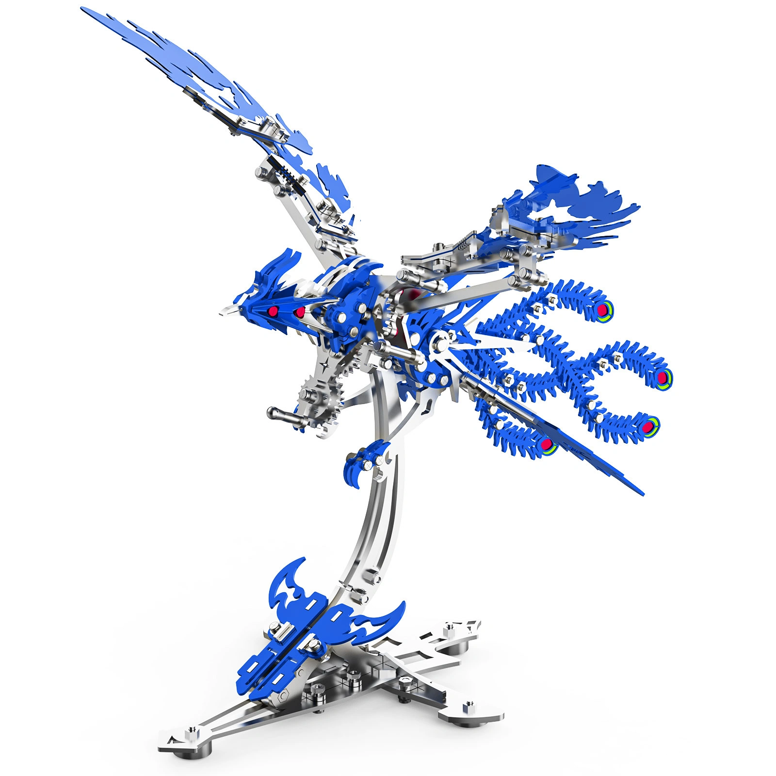 3D Metal Puzzle Phoenix DIY Assembly Model Kit Creative Educational STEM Intellectual Challenge Gift