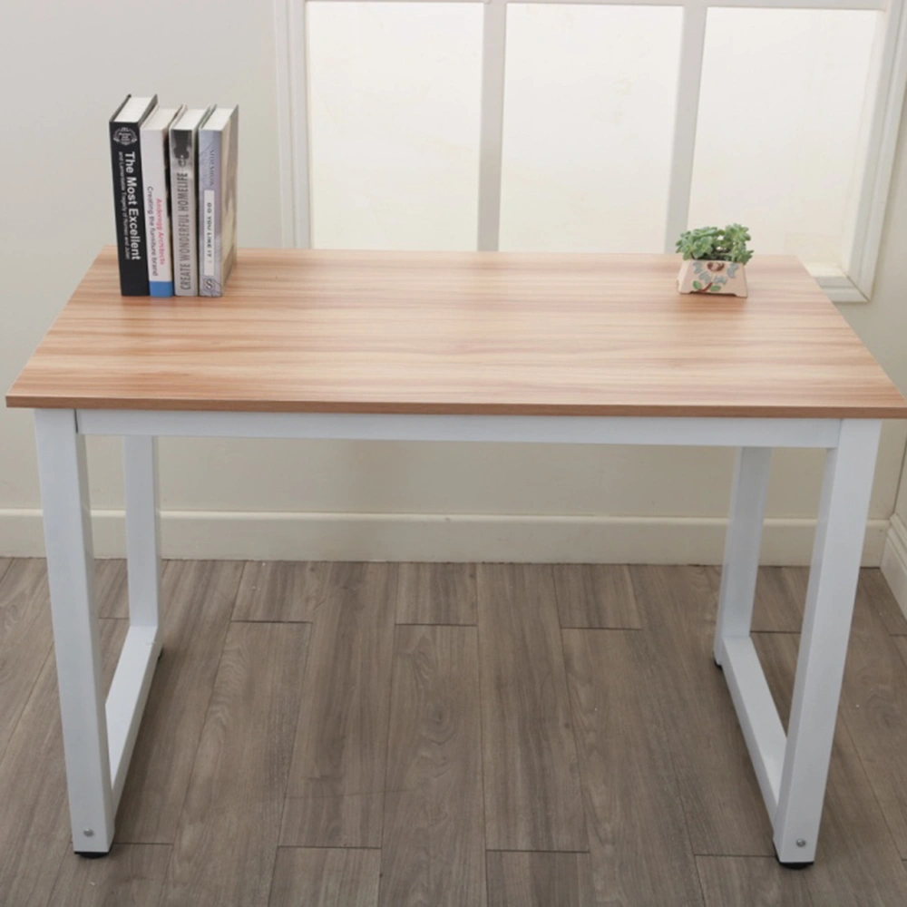110cm Oak Wood Computer Desk - High Strength Study Table view 3
