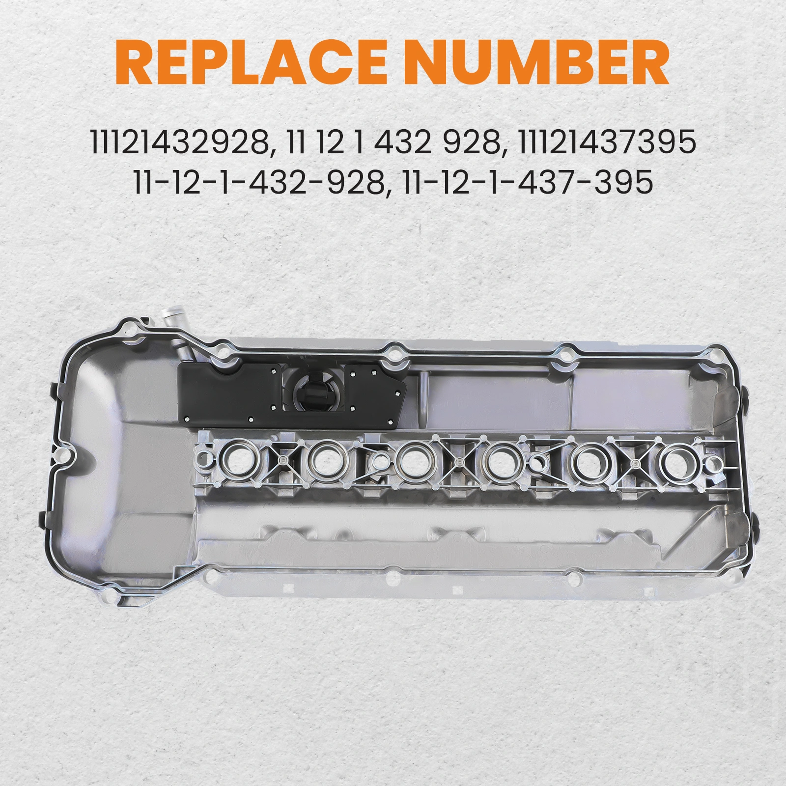 Aluminum Valve Cover with Gasket & Bolts for BMW E46 E39 325xi 330ci 330i M52 M54 Engine Replacement view 4