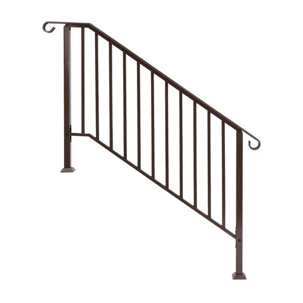 Outdoor 4 Level Iron Handrail Copper view 3