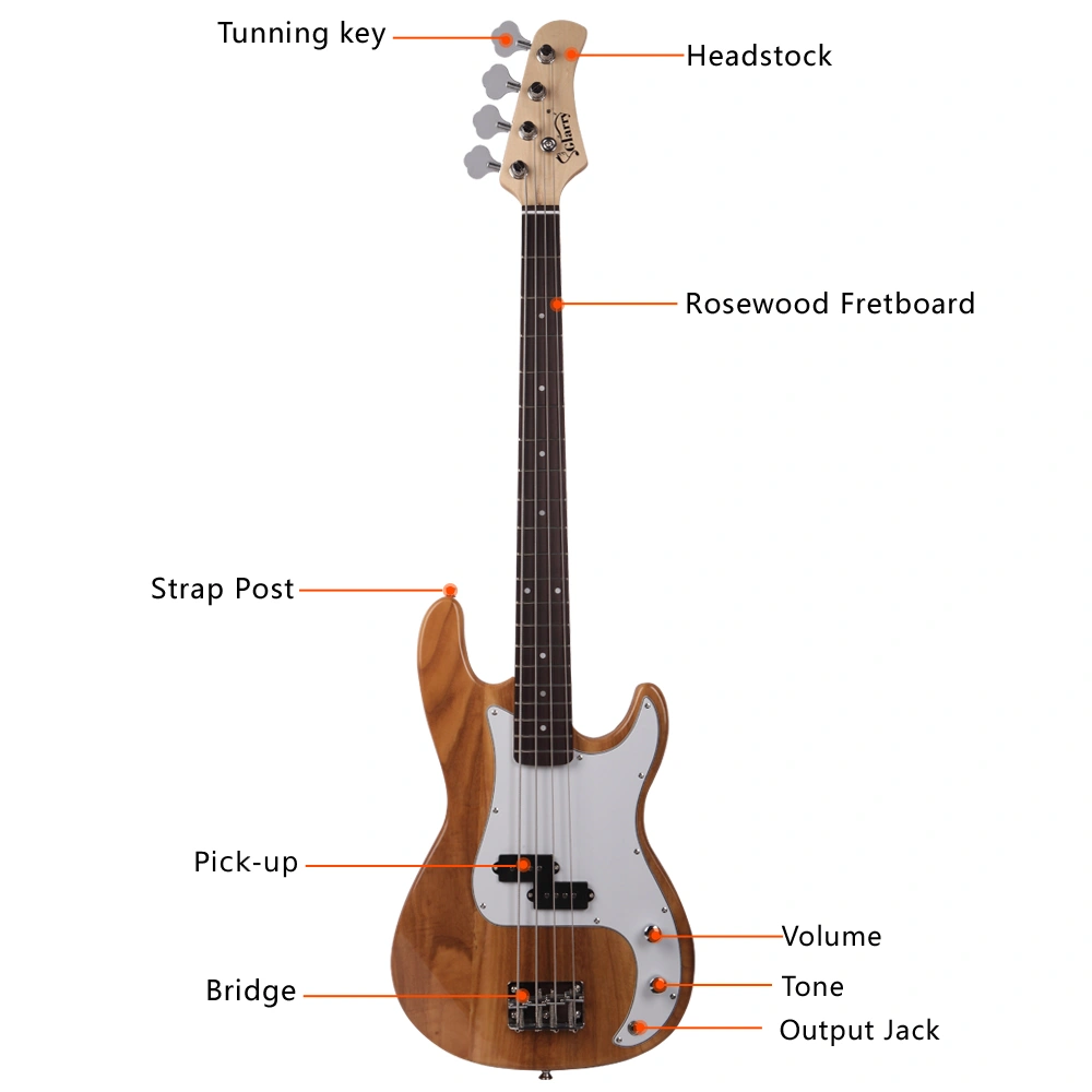 GP Bass Guitar String Wrench Tool | Cord Adjustment Wrench | Burlywood Finish | Electric Bass Guitar Accessory view 3