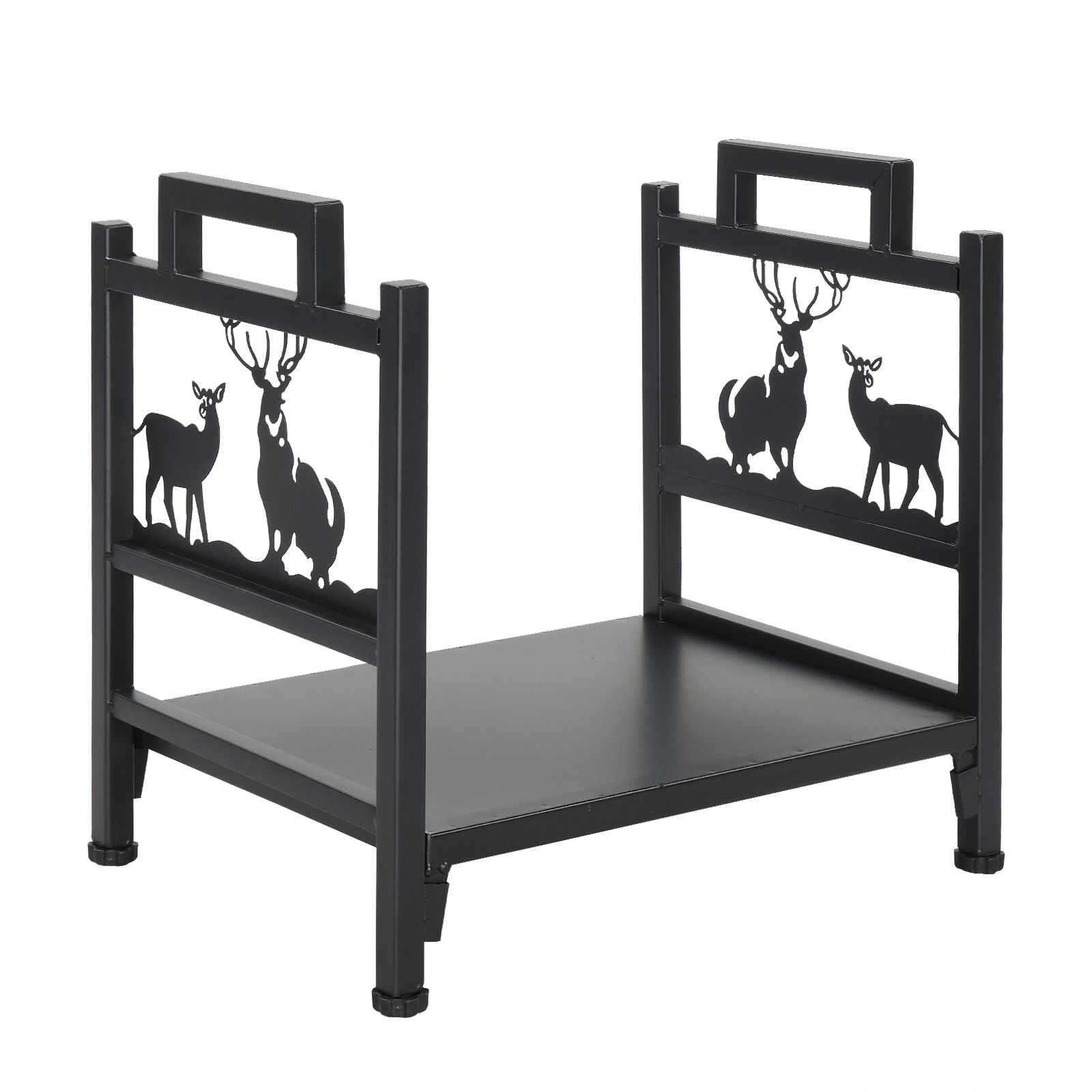 Single Layer Firewood Holder With Animal Pattern