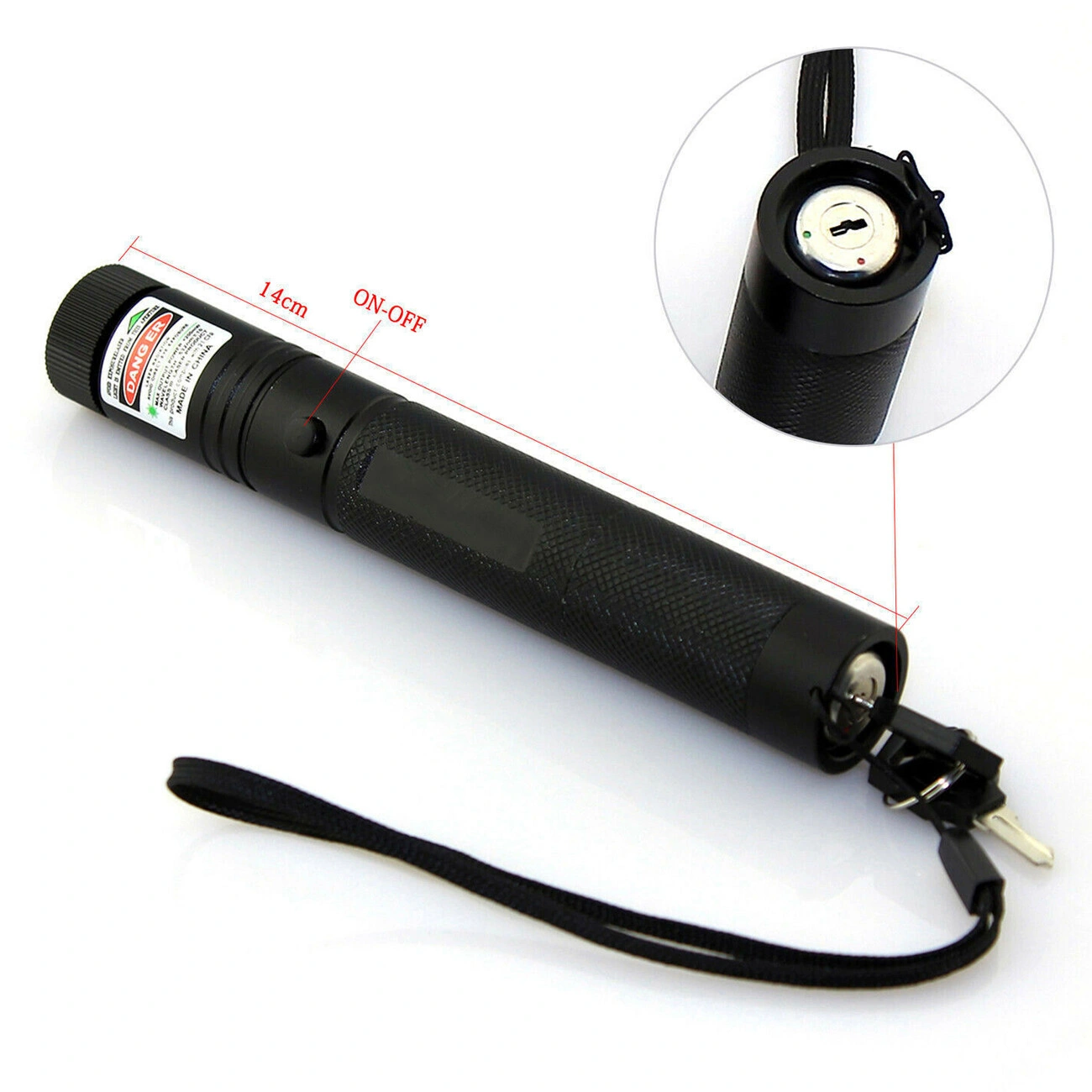 Green Laser Pointer Pen 532nm, Rechargeable with Visible Beam, Includes Battery & USB Charger, Laser Pointing Tool view 5