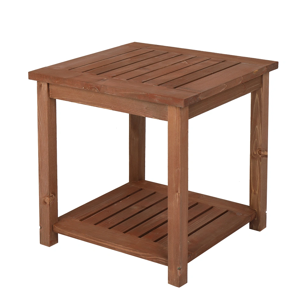 Square Wood Side Table Carbonized Color view 10