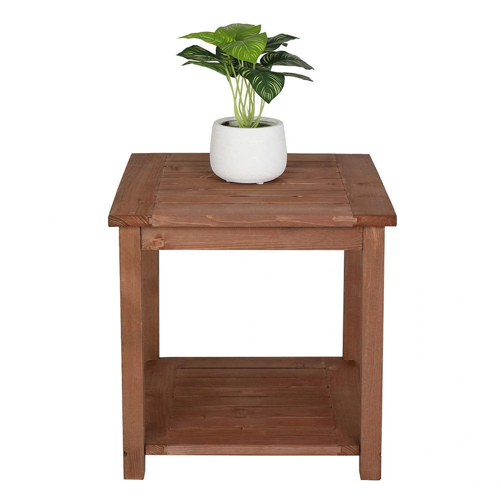 Square Wood Side Table Carbonized Color view 17