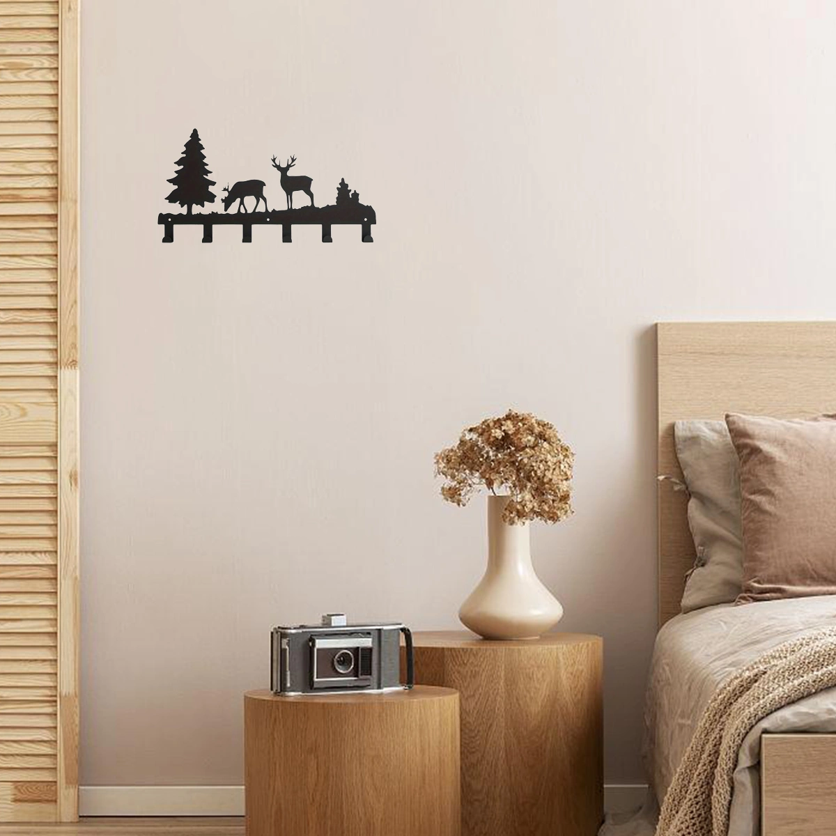 CIFbuy Exquisitely Designed Metal Elk Key Hooks: Wall-mounted, Multi-functional Hooks Ideal for Hanging Clothes, Bags, and Keys. Elevate Your Room's Aestheti view 14