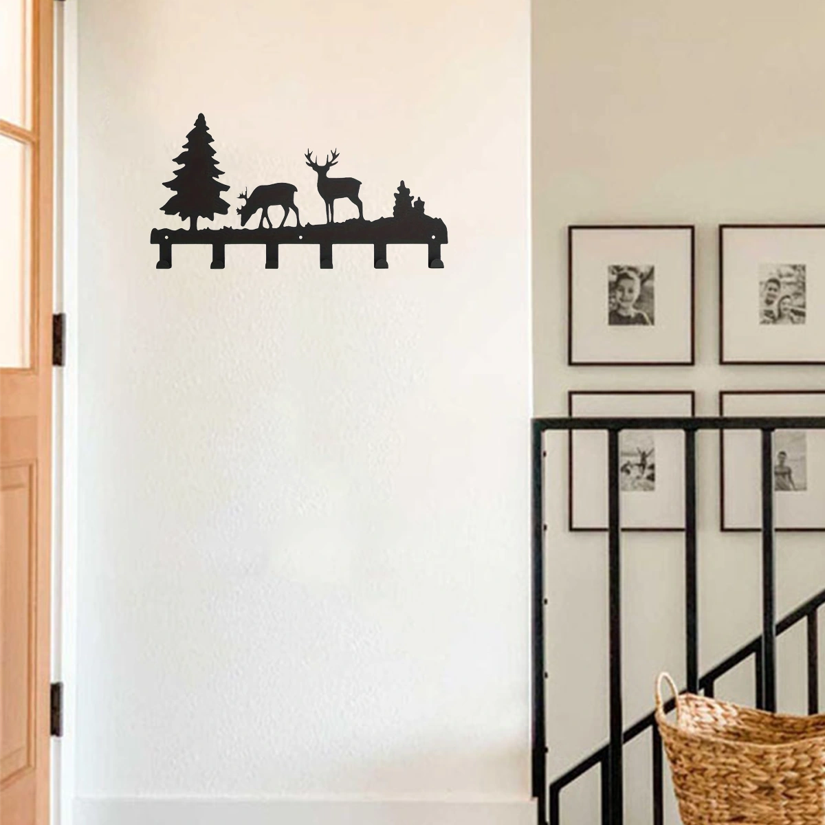 CIFbuy Exquisitely Designed Metal Elk Key Hooks: Wall-mounted, Multi-functional Hooks Ideal for Hanging Clothes, Bags, and Keys. Elevate Your Room's Aestheti view 15