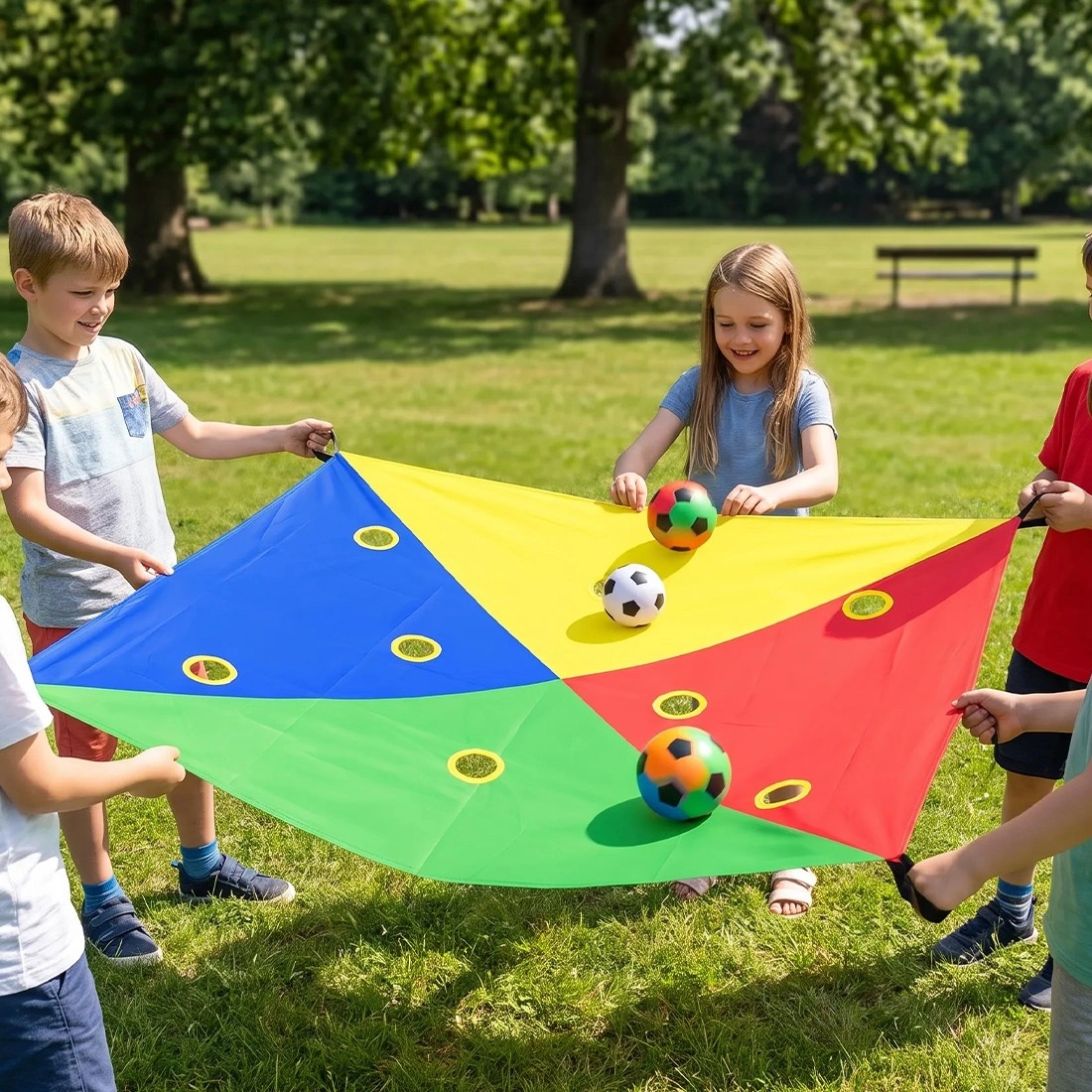 Cornhole Toss Game Set - 4 Color Outdoor Indoor Party Board Game with 6 Bean Bags view 2