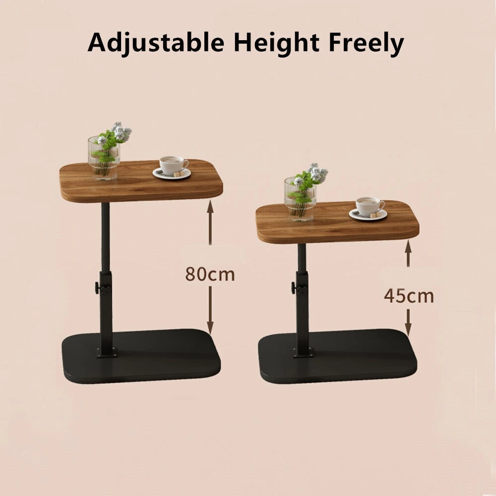 Adjustable C Shaped Side Table for Sofa End Lamp Table Laptop Coffee Table Living Room view 3