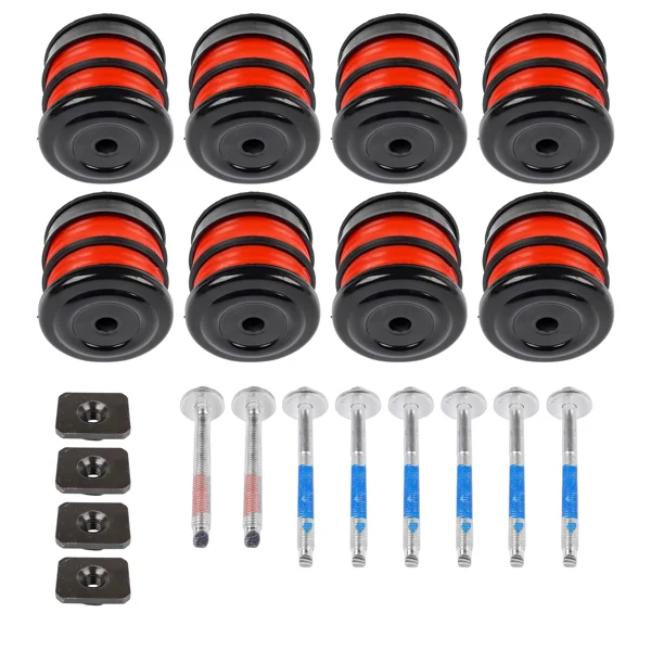 8X Silicone Body Mount Bushings and Cushion Bolts Kit Replacement for F-250 F-350 2008-2016 13848 view 6