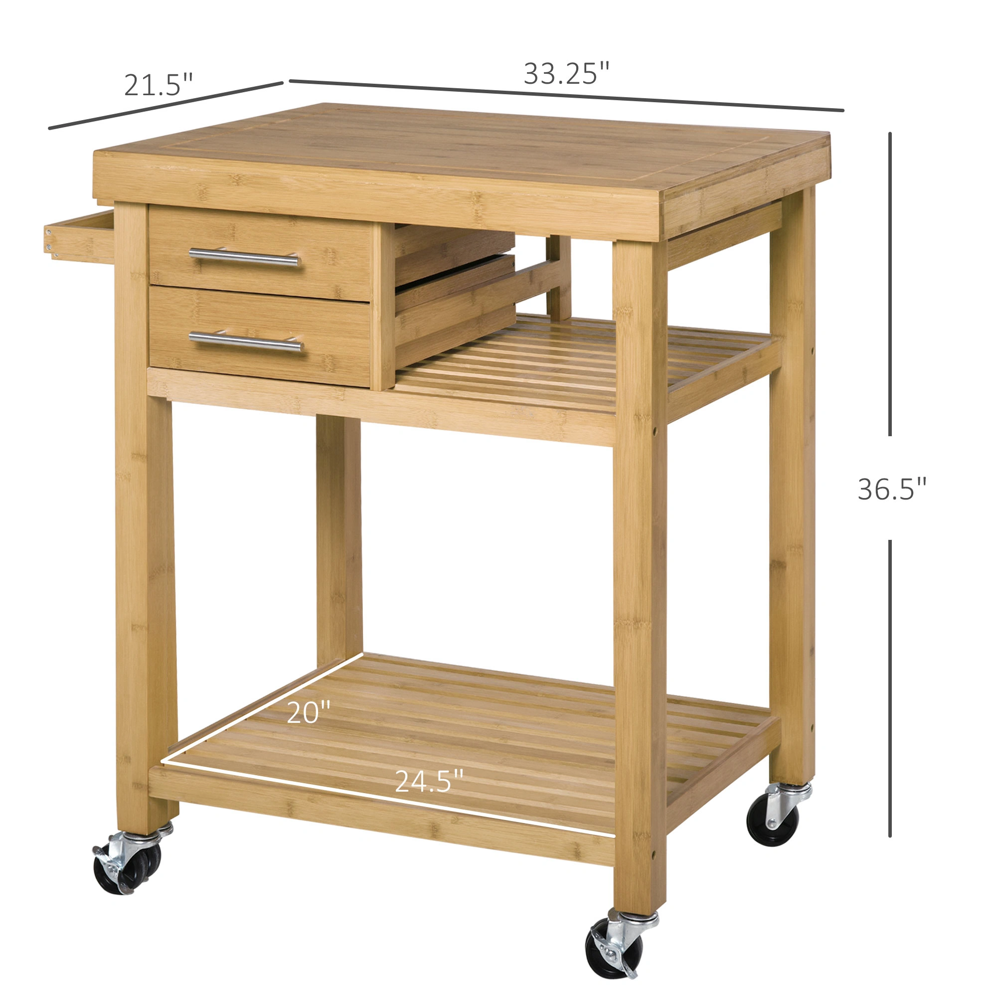 Kitchen Storage Cabinet with 2 Doors & Adjustable Shelves, Freestanding Pantry Organizer Cupboard for Cooking Utensils, Dishes, Entryway, Living Room, Cream White view 2