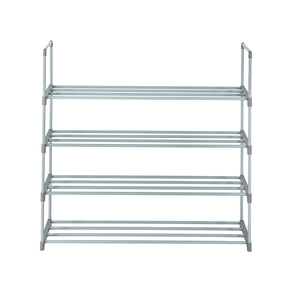 4-Tier Shoe Rack Tower Shelf Storage Organizer for Bedroom, Entryway, Hallway, Closet - Gray