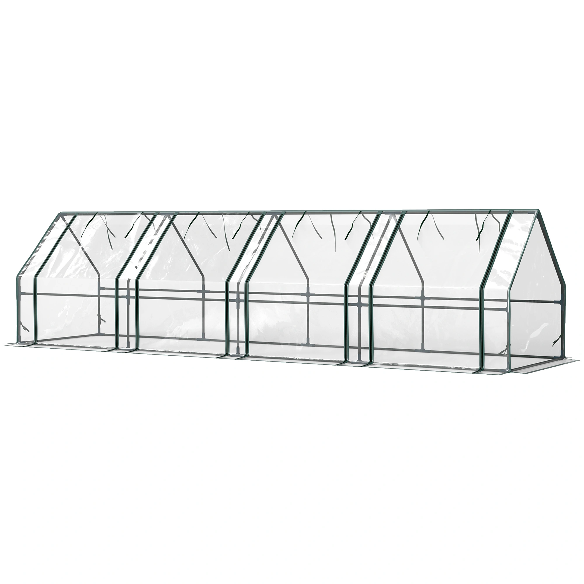 6 Person Walk-In Greenhouse Portable Tunnel Tent Cold Frame Plant Protection Garden Cover view 2