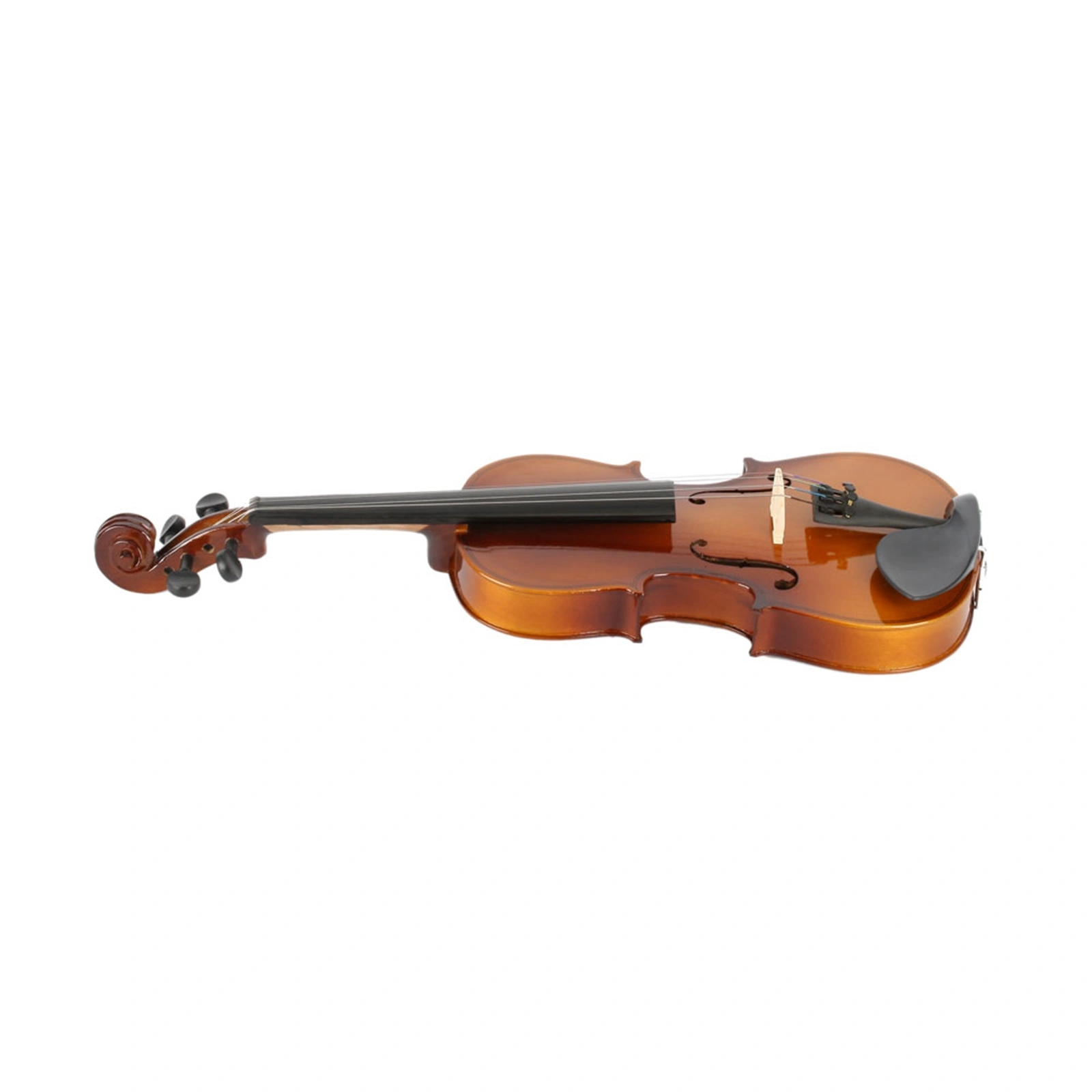 New 3/4 Acoustic Violin Case Bow Rosin Natural view 5