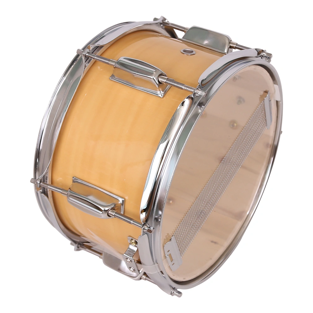 10 x 6" Snare Drum Poplar Wood Drum Percussion Set Wood Color view 8