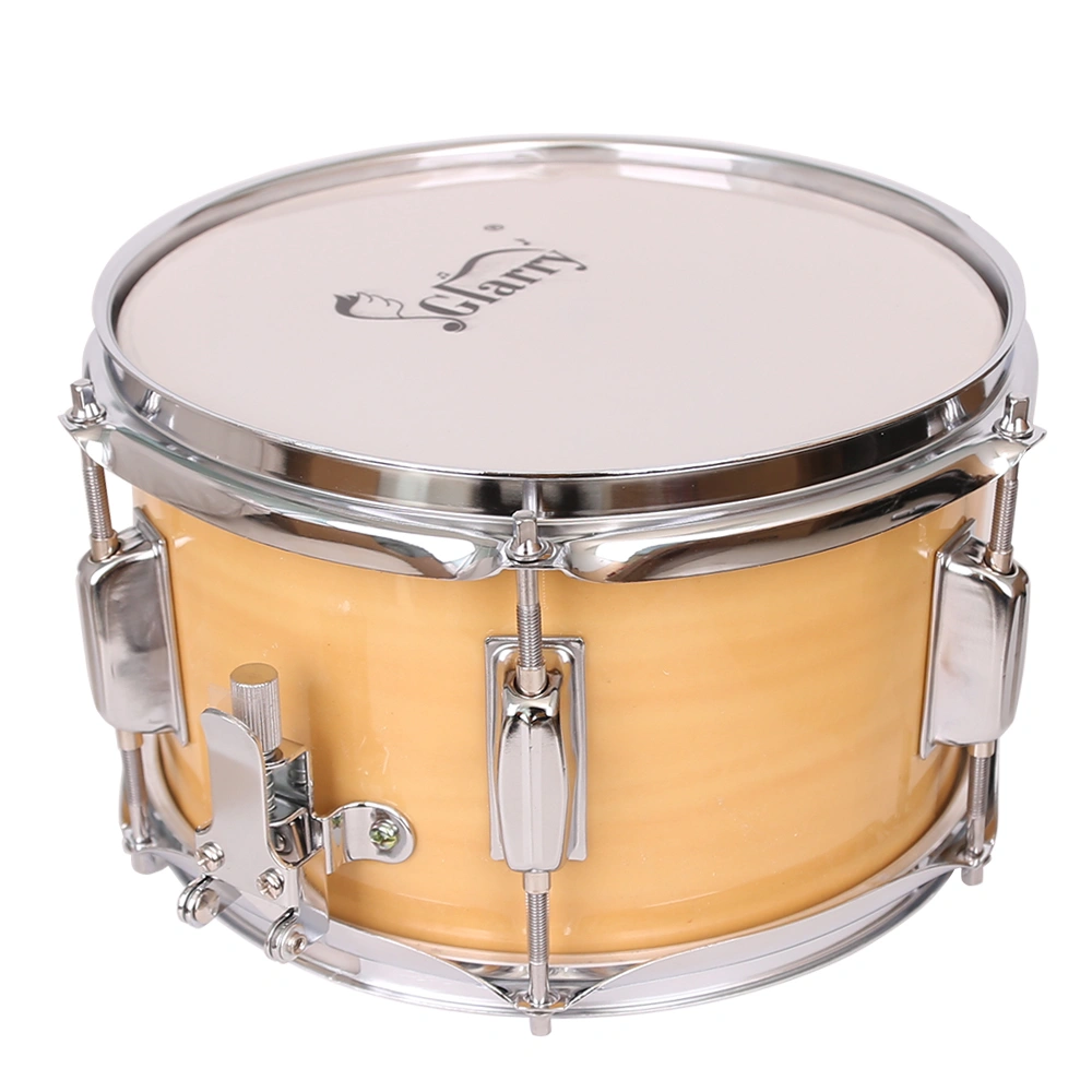 10 x 6" Snare Drum Poplar Wood Drum Percussion Set Wood Color view 9