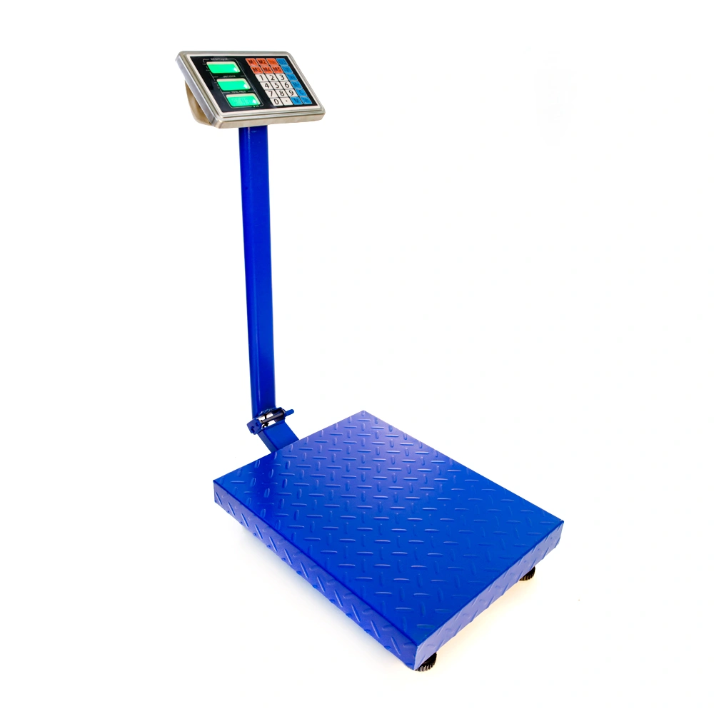 300KG/661lb LCD Digital Floor Postal Platform Scale Blue