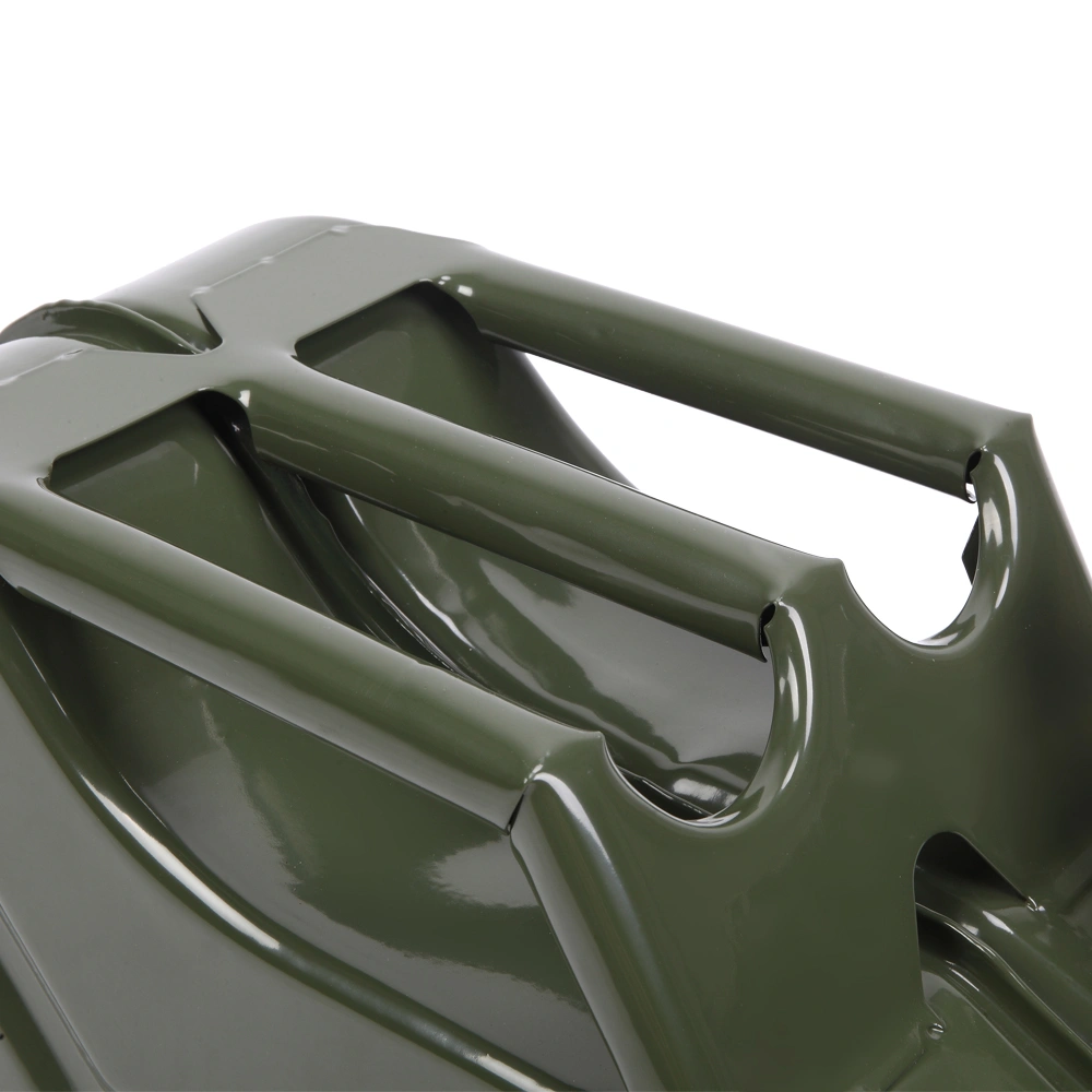 10L American Style Oil Barrel - Army Green Steel Fuel Can, 0.8mm Thick with Inverted Pour Spout view 6