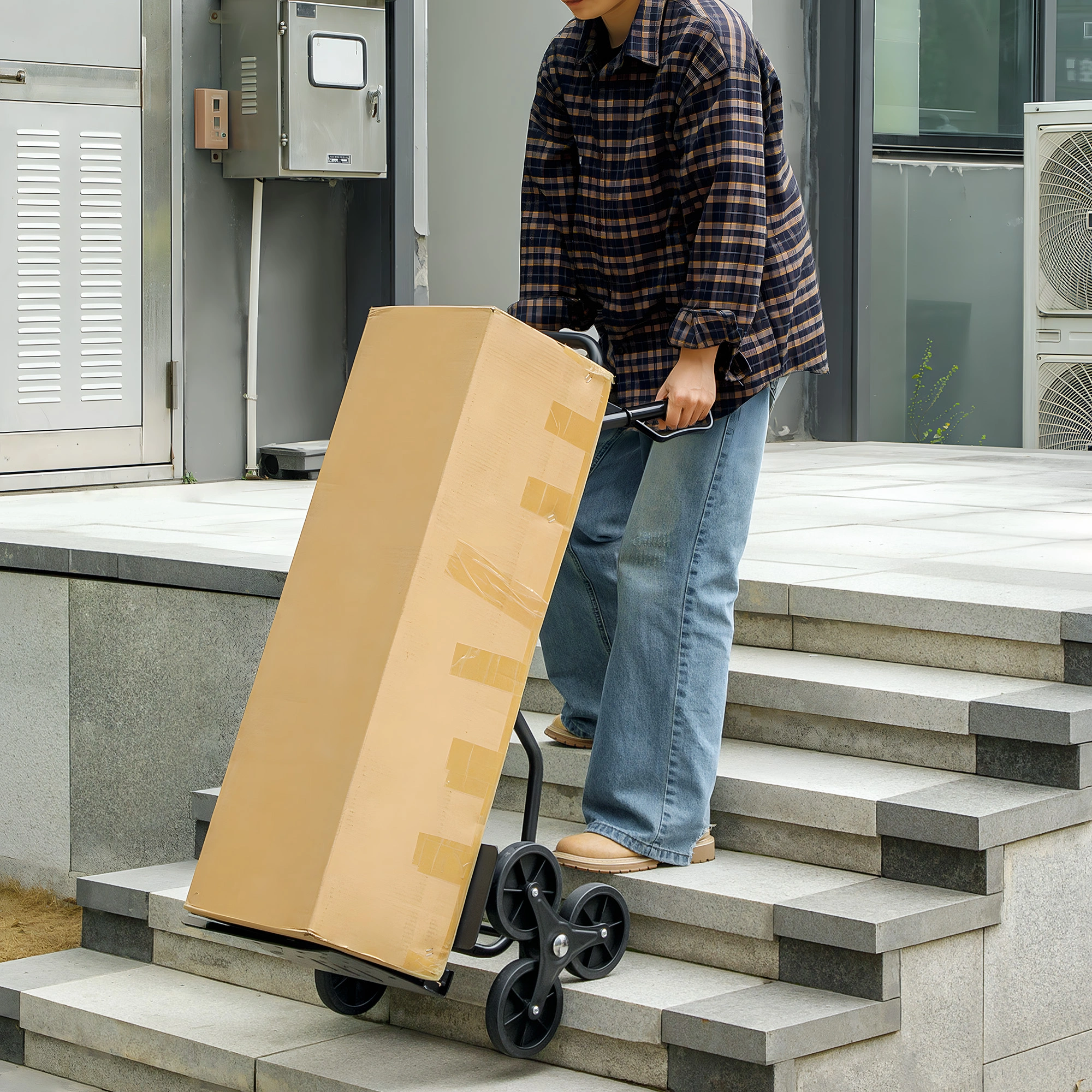 Aluminum Folding Hand Truck 250 lbs Heavy Duty Collapsible Utility Cart for Moving and Travel