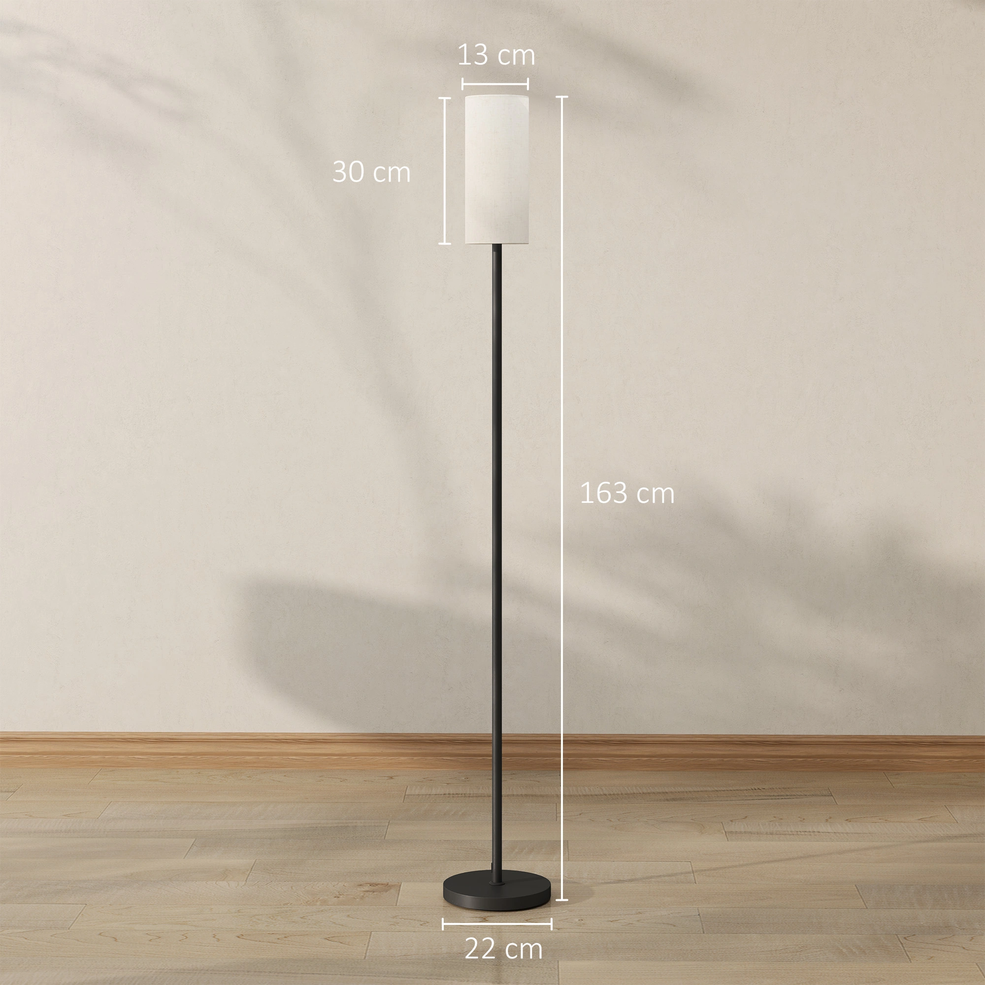 Modern Floor Lamp, LED Arc Floor Lamp with Remote, Dimmable Standing Lamp for Living Room, Bedroom, Office, Gunmetal Finish