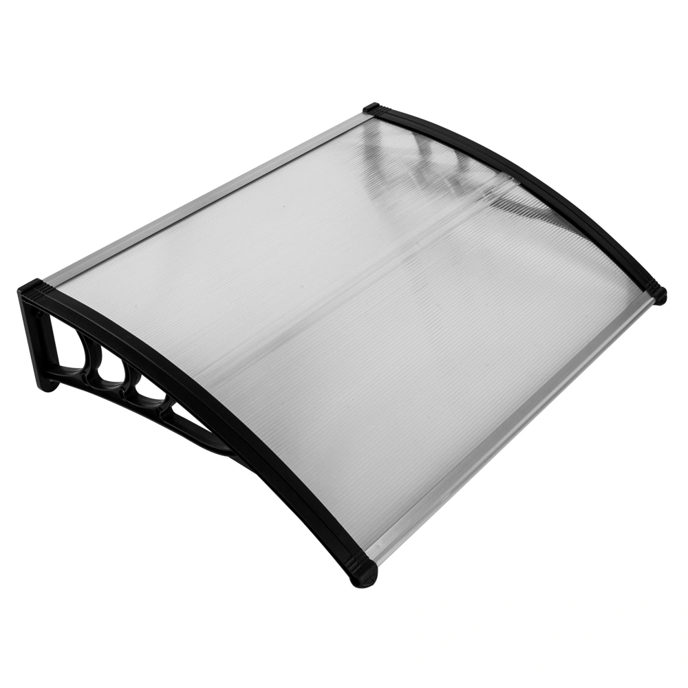 HT-100 x 80 Household Application Door & Window Rain Cover Eaves Canopy White & Black Bracket view 31