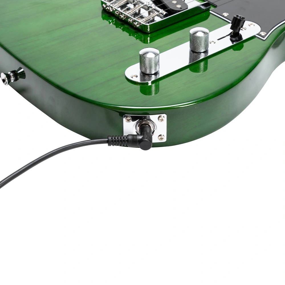 GTL Maple Fingerboard Electric Guitar (Green) Bag Strap Paddle Cable Wrench Tool view 16