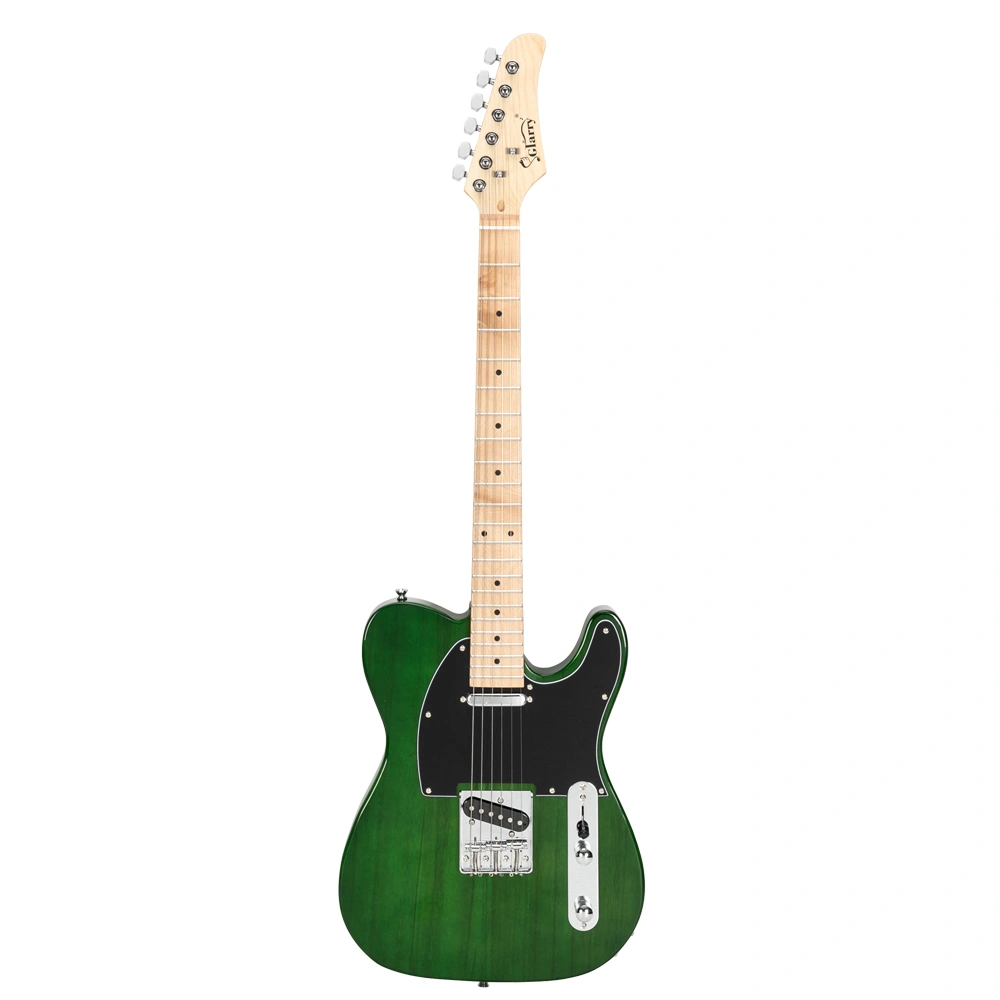GTL Maple Fingerboard Electric Guitar (Green) Bag Strap Paddle Cable Wrench Tool view 2