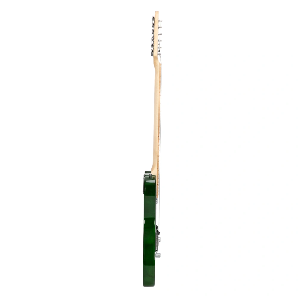 GTL Maple Fingerboard Electric Guitar (Green) Bag Strap Paddle Cable Wrench Tool view 6