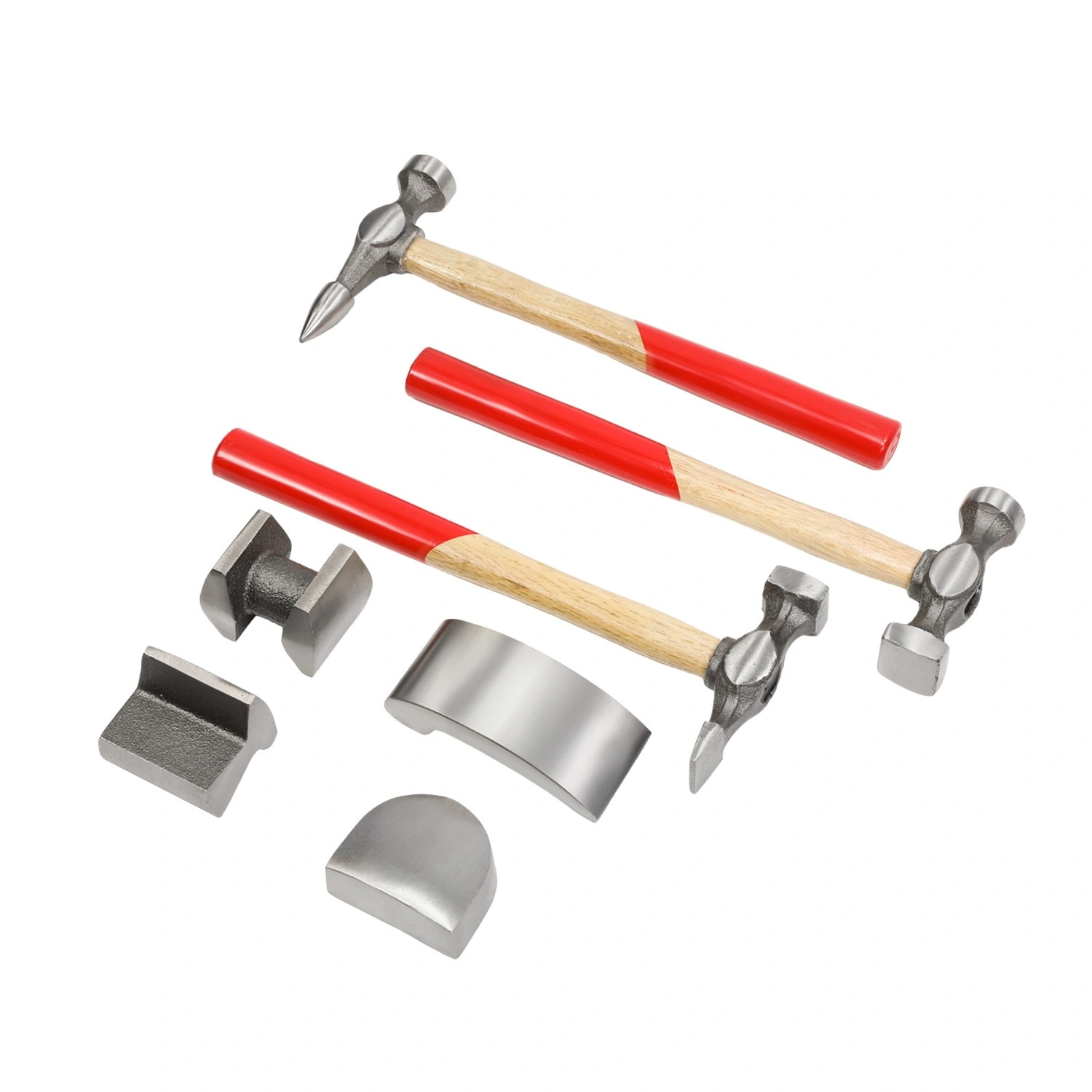 7-Piece Auto Body Repair Tool Kit, Panel Beating Hammer and Dolly Set view 4