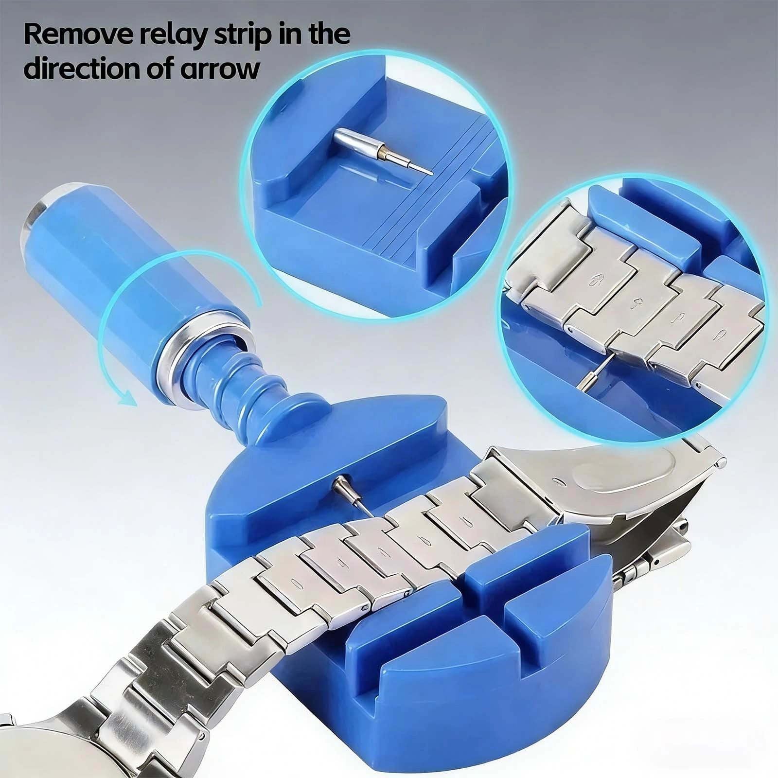 147PCS Watch Repair Tool Kit Case Opener Spring Bar Pin Remover Watchmaker view 5