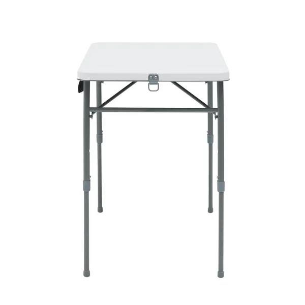 40"L x 20"W Plastic Adjustable Height Fold-in-Half Folding Table, White (Shipment from Walmart) view 2