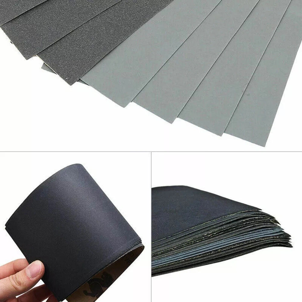 48 Pcs Sandpaper Set Wet Dry Grit 80-3000 for Auto Paint Wood Polishing Abrasive Sheets view 3