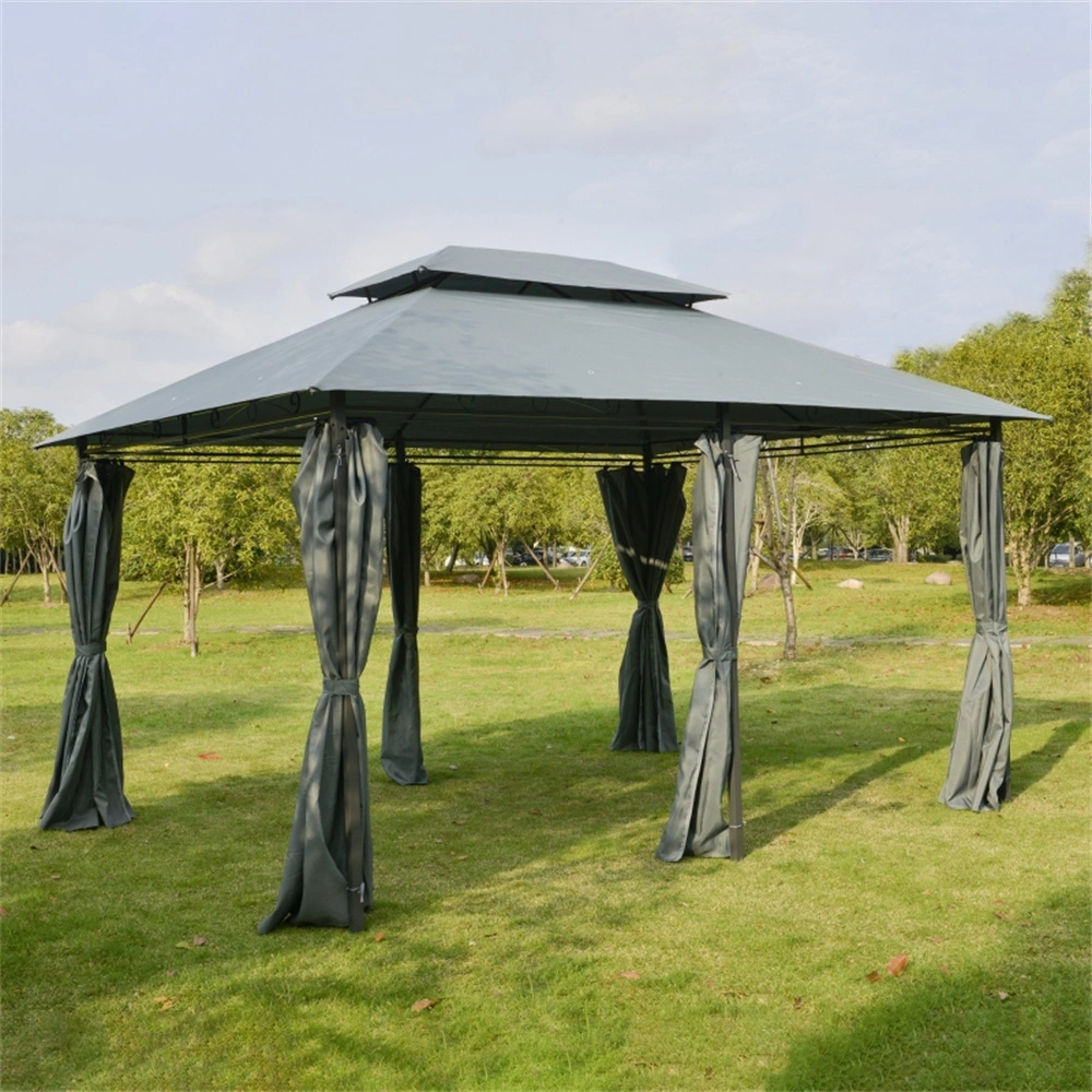 10x10 ft Patio Gazebo Hard Top Garden Canopy with Mesh Walls bug Screen Shade Cover for Outdoor backyard entertaining view 2