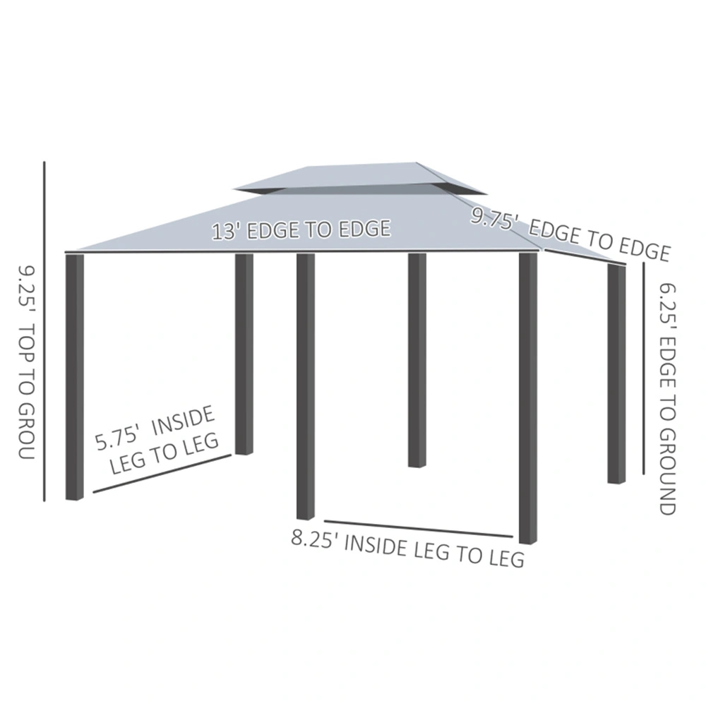 10x10 ft Patio Gazebo Hard Top Garden Canopy with Mesh Walls bug Screen Shade Cover for Outdoor backyard entertaining view 3