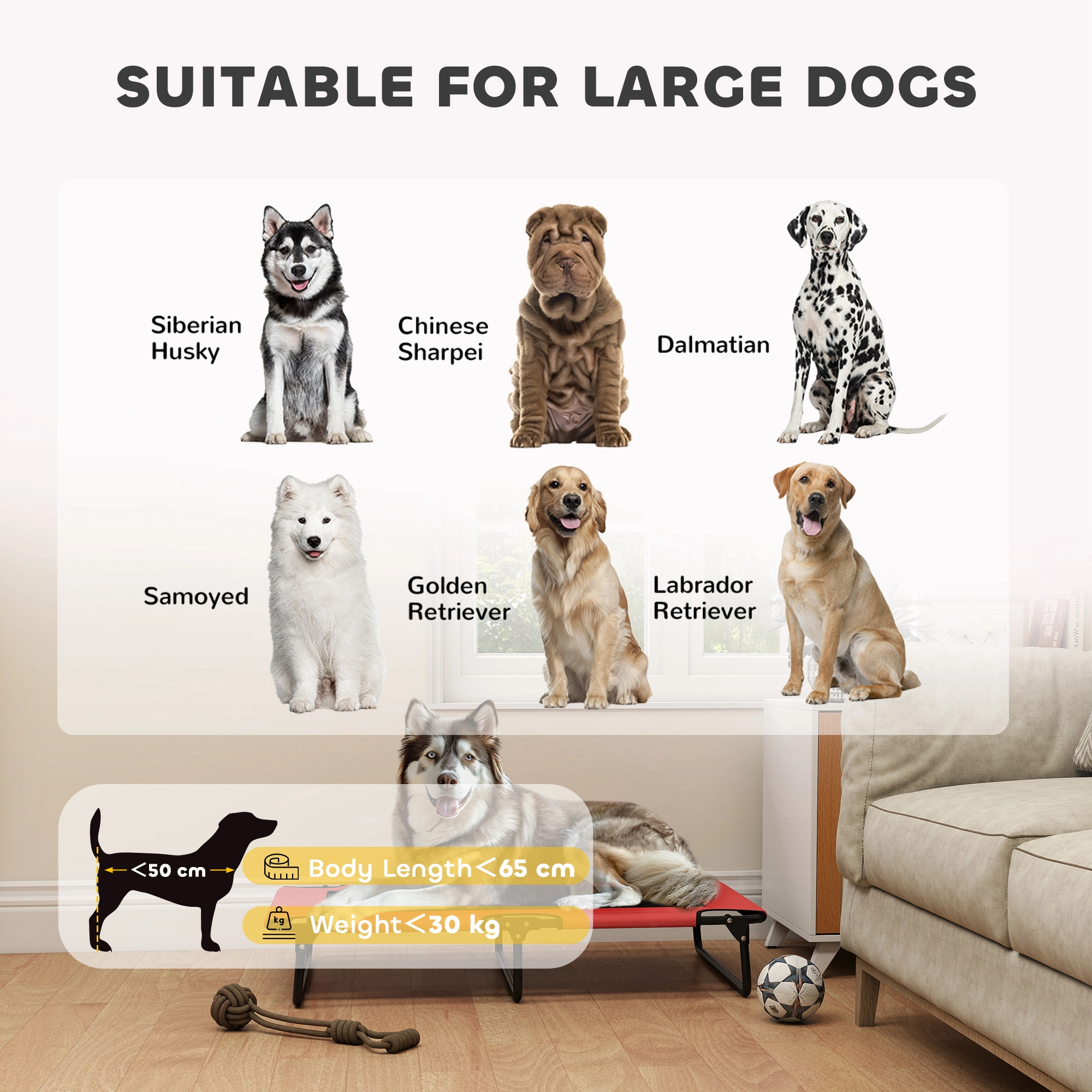 Outdoor Dog House - Insulated Weatherproof Kennel Crate for Large Small Dogs, Portable Pet Shelter Bed House for Indoor Outdoor view 2