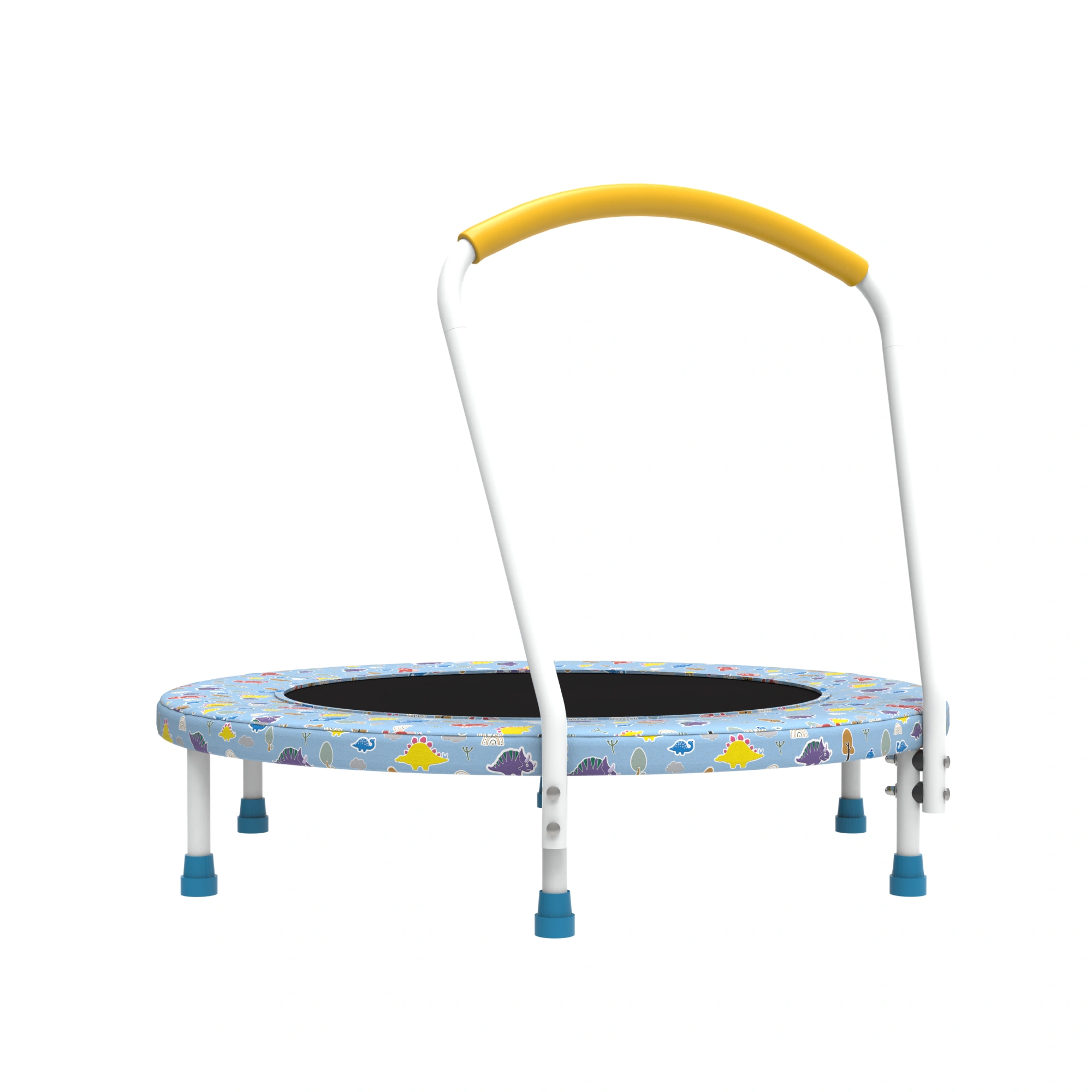 36 Inch Mini Trampoline for Kids Ages 1-6 with Safety Handle, Indoor Outdoor Bounce Jumping Trampoline for Toddlers view 4