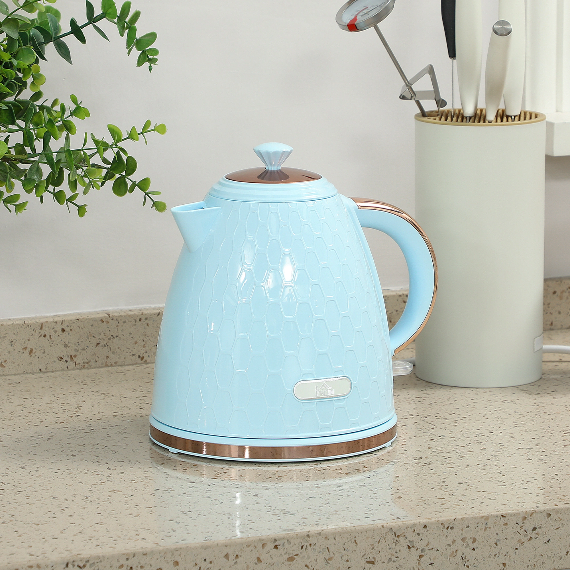 Stainless Steel Electric Kettle 1.7L Fast Boil Auto Shut-Off BPA-Free Cordless Water Kettle
