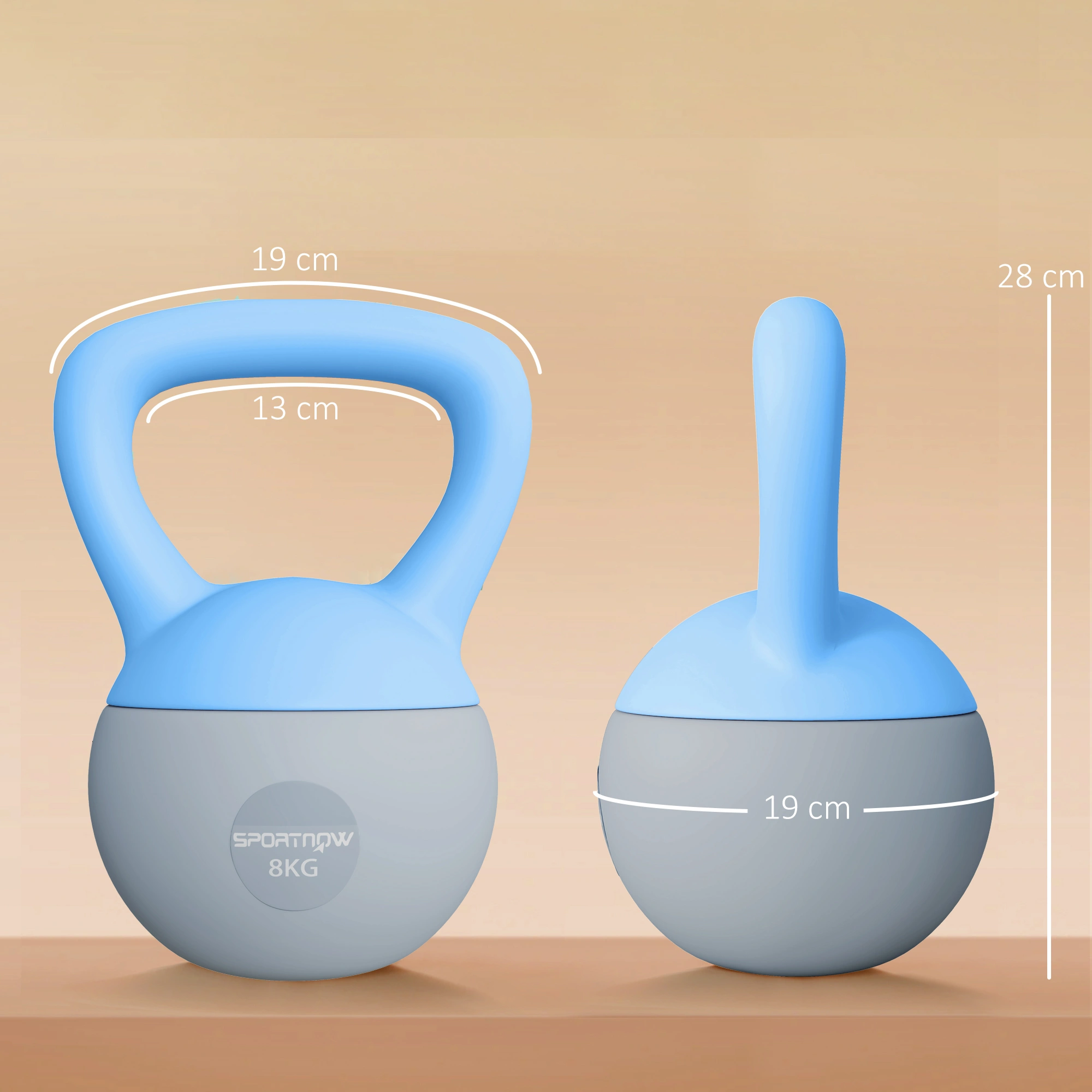20LB Kettlebell Weights for Full Body Workout, Powder-Coated Cast Iron Single Kettlebell for Home Gym, Strength Training & Fitness Exercise view 2