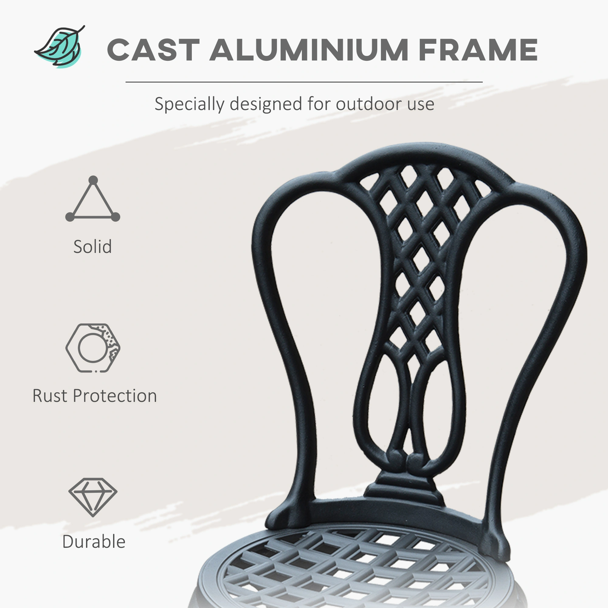 Outdoor Rocking Chair Garden Patio Furniture Resin Wicker Seat view 3