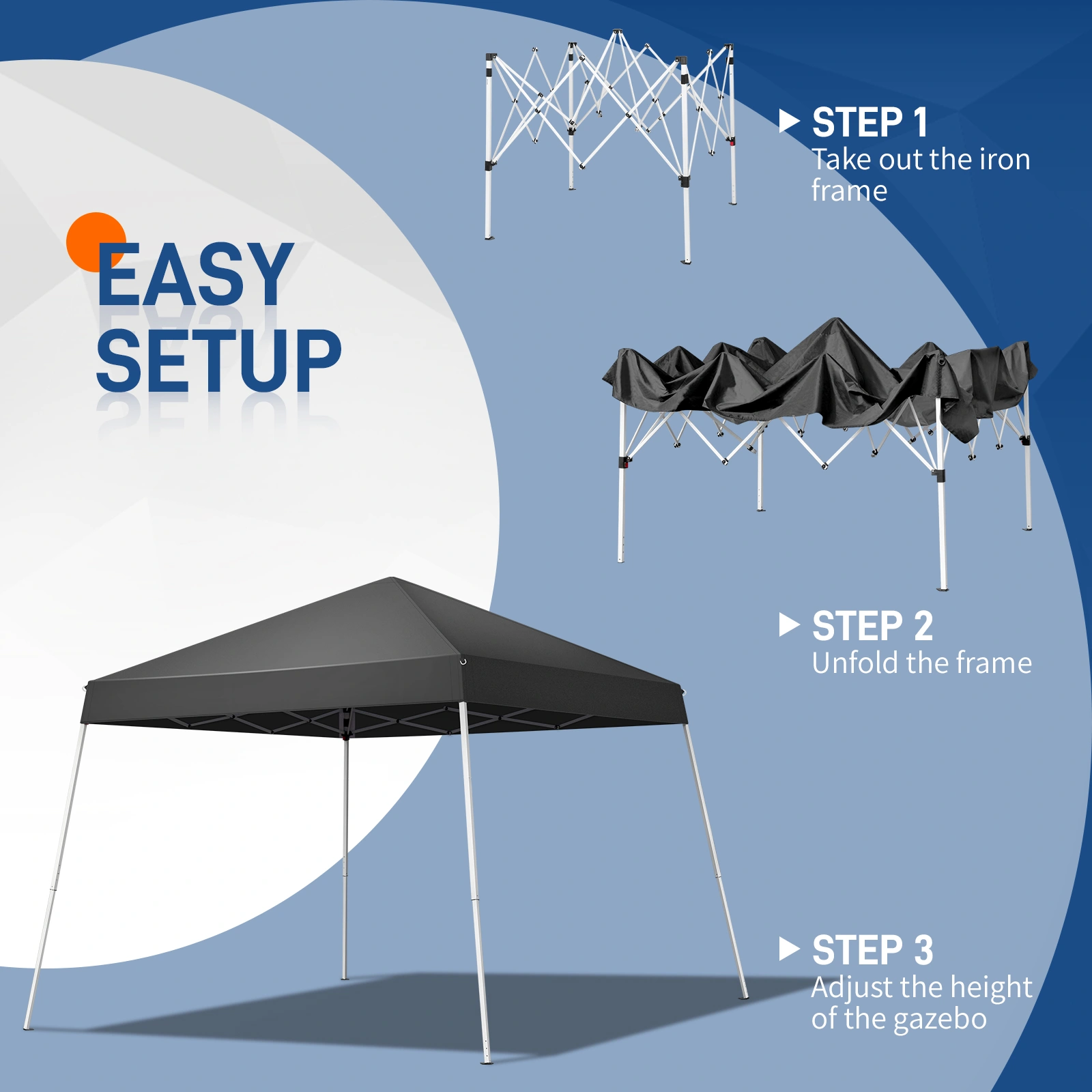 8X8ft outdoor canopy view 4