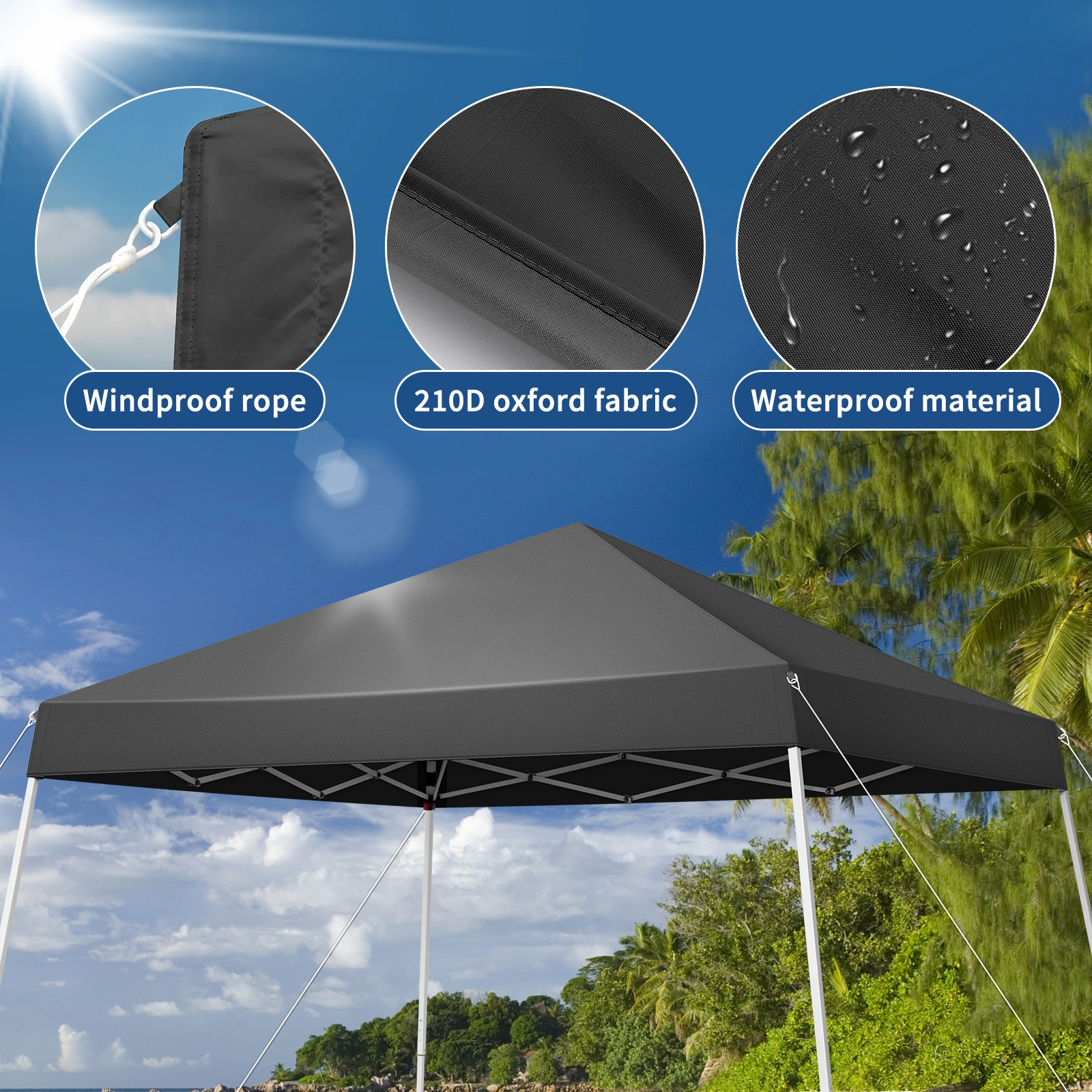 8X8ft outdoor canopy view 6