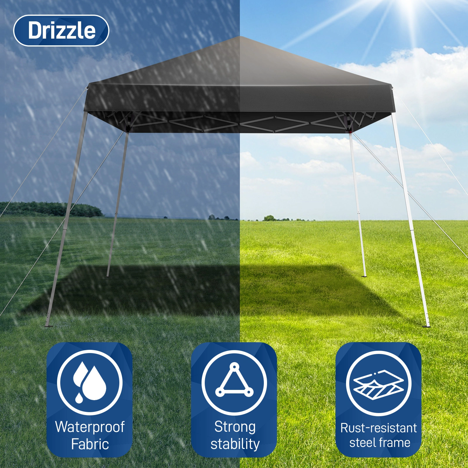 8X8ft outdoor canopy view 8