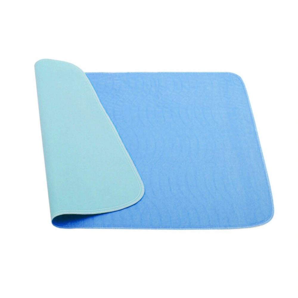 Blue Reusable Washable Bed Pads Incontinence Protection Sheets High Absorbency view 4
