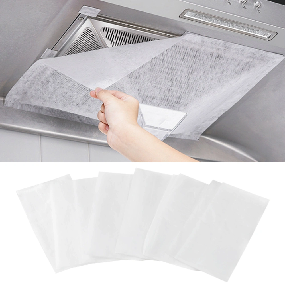 12PCS Universal Cooker Hood Filter Paper Grease Extractor Fan Filter Cut To Size Replacement view 2