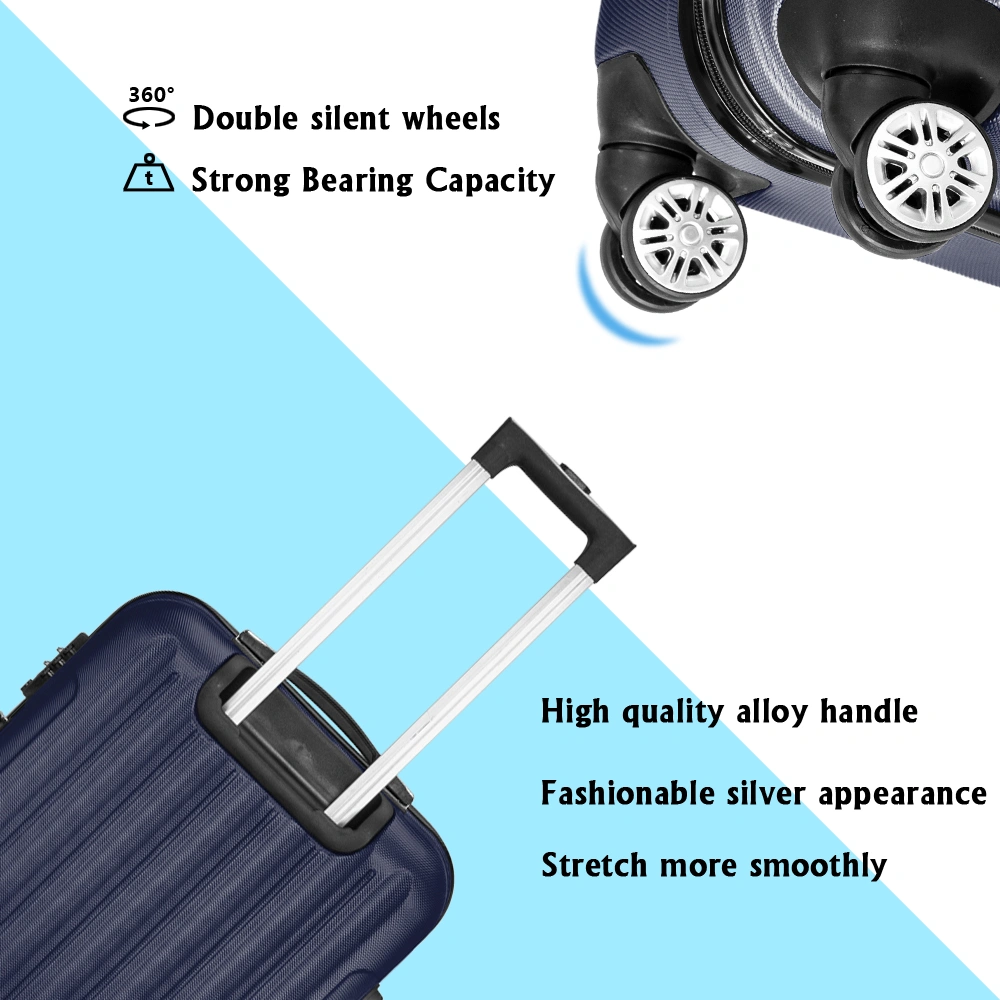 28in Hard Shell Carry On Luggage Suitcase Lightweight Cabin Approved Ryanair Priority British Airways Airline Travel view 3