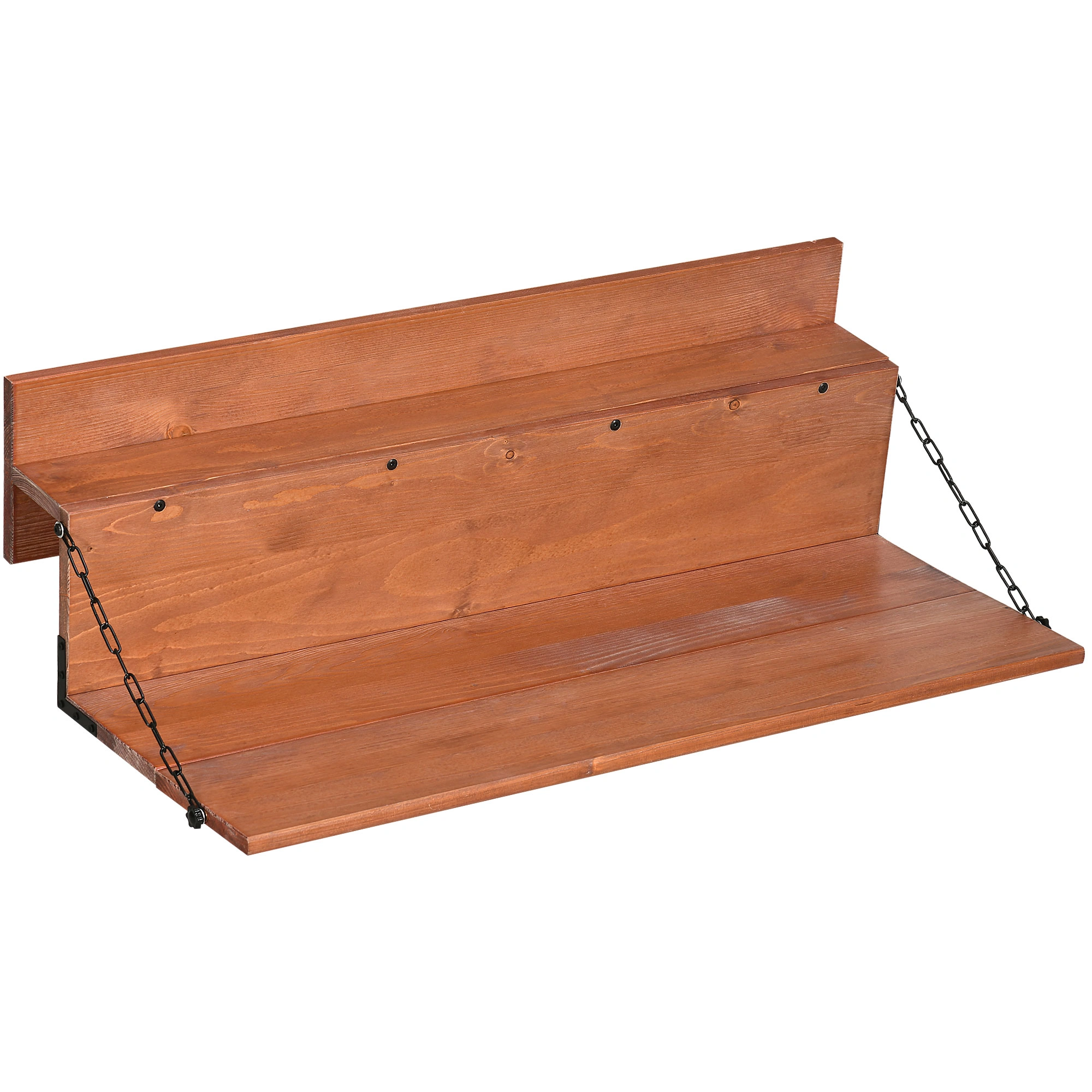 Grill Railing Hanging Table - Universal Fit BBQ Side Shelf for Outdoor Cooking, Deck & Patio view 2