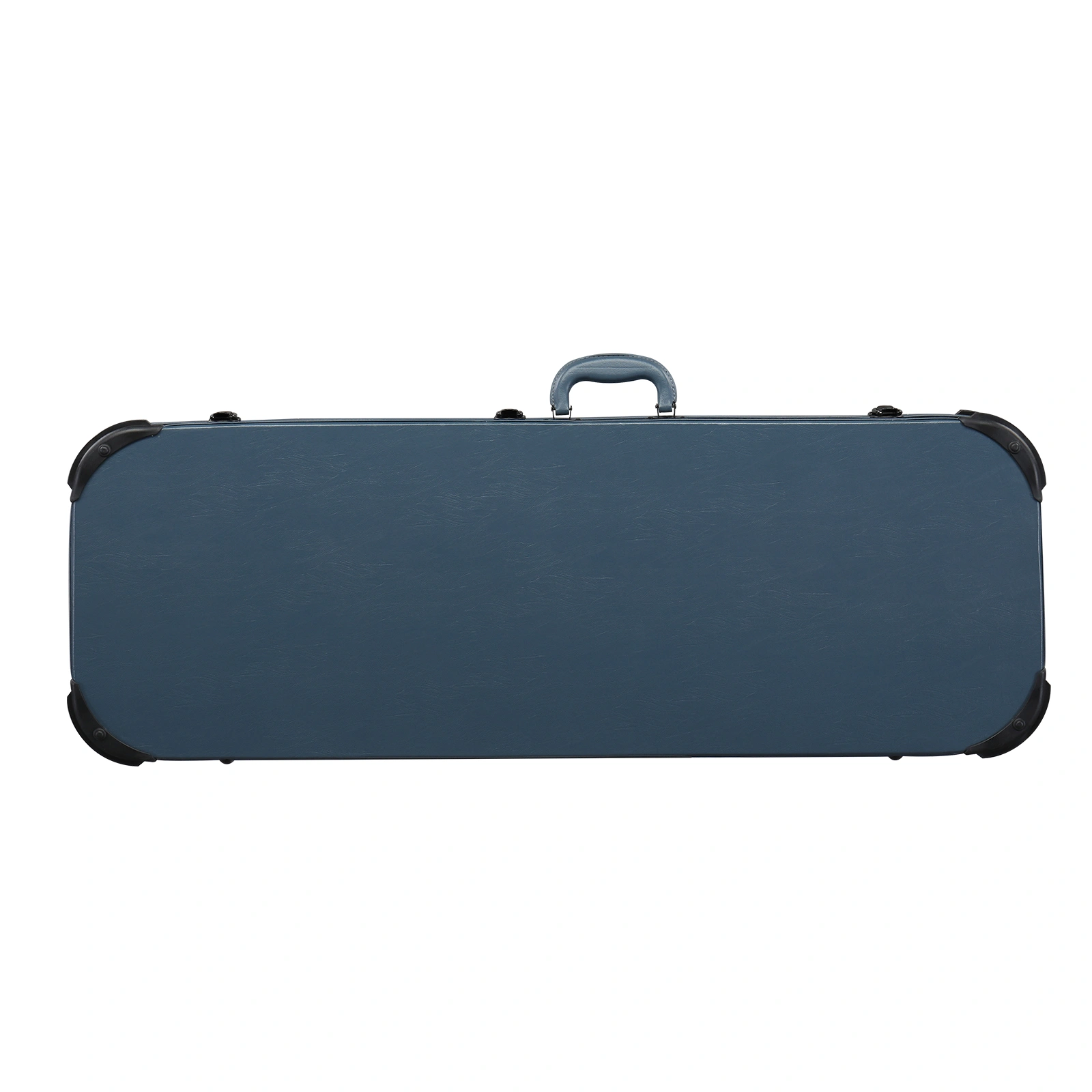 Electric Guitar Square PU Hard Case with Protective Sleeve Fits ST TL Burning fire 170 Style Electric Guitar Blue view 2